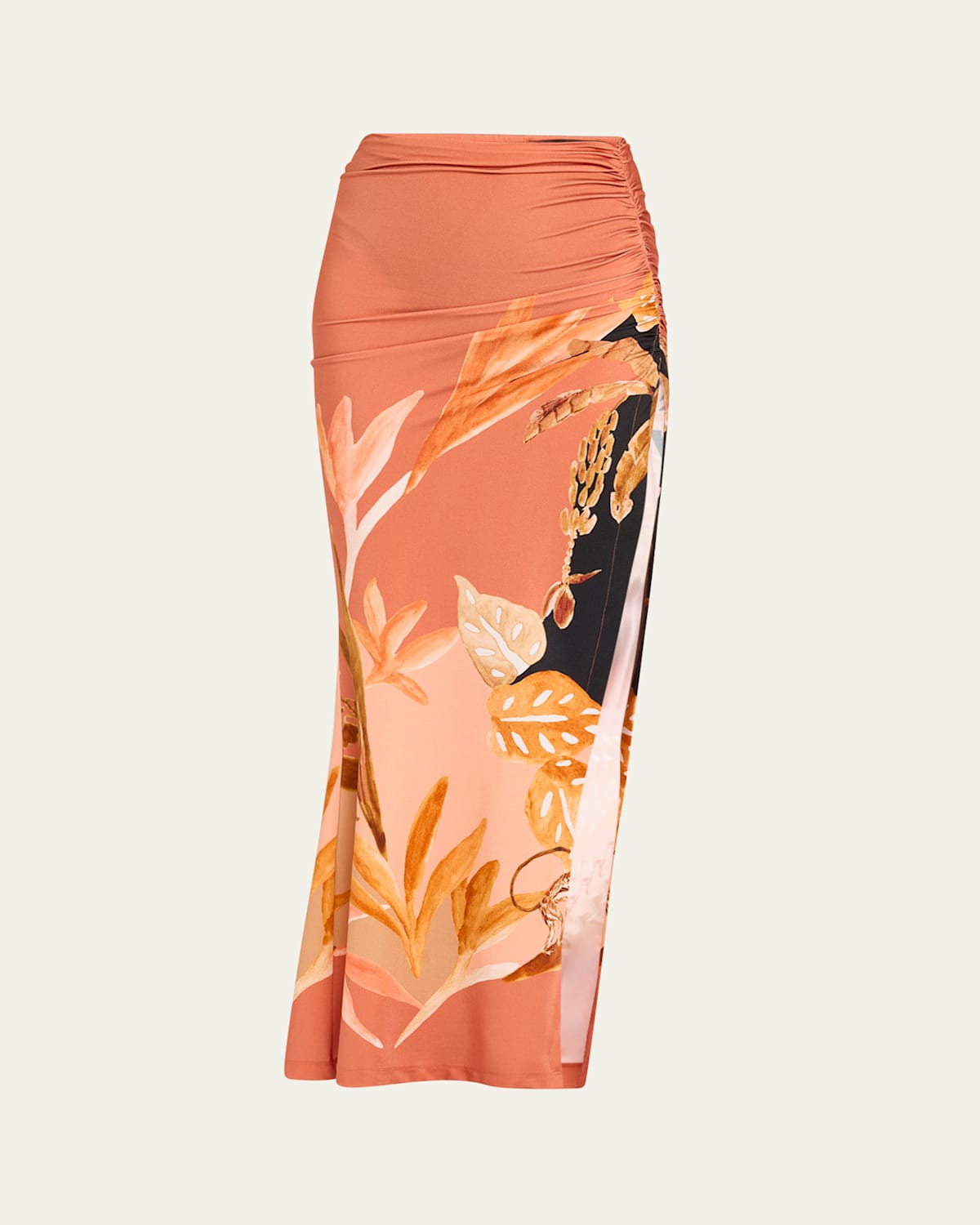 Bananier Ruched Maxi Skirt
