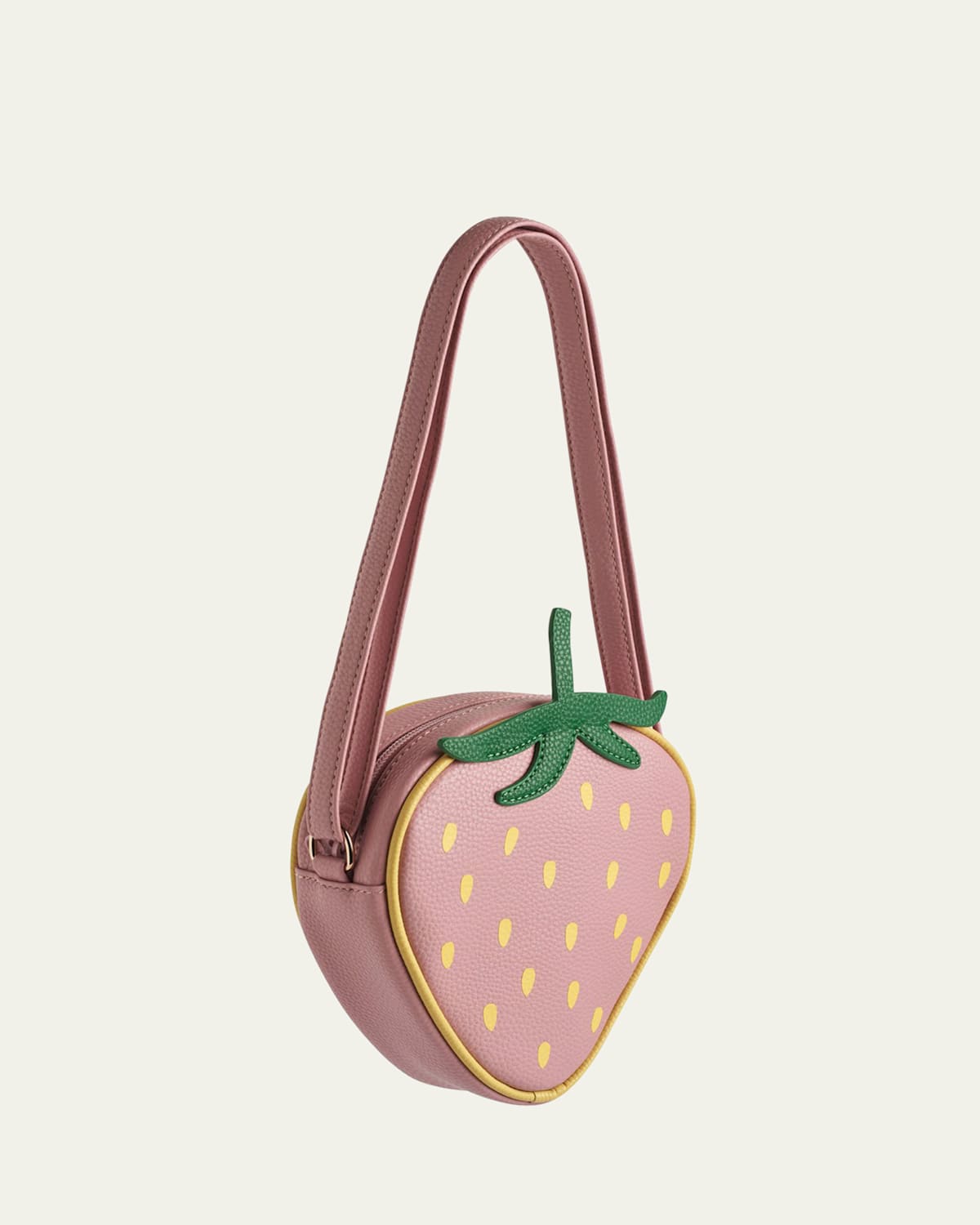 Molo Girl's Strawberry-shaped Crossbody Bag In Rosequartz