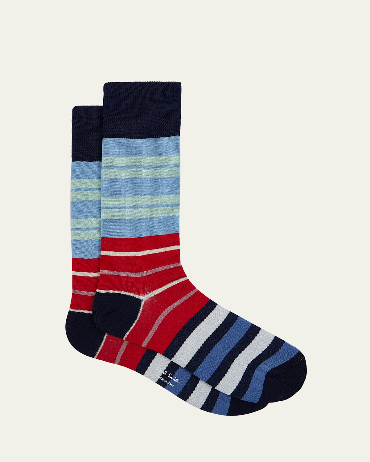 Paul Smith Men's Iacopo Stripe Crew Socks
