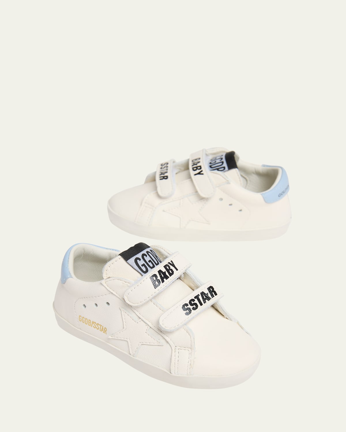 Golden Goose Kid's Old School Glitter Dual-Grip Sneakers, Babies
