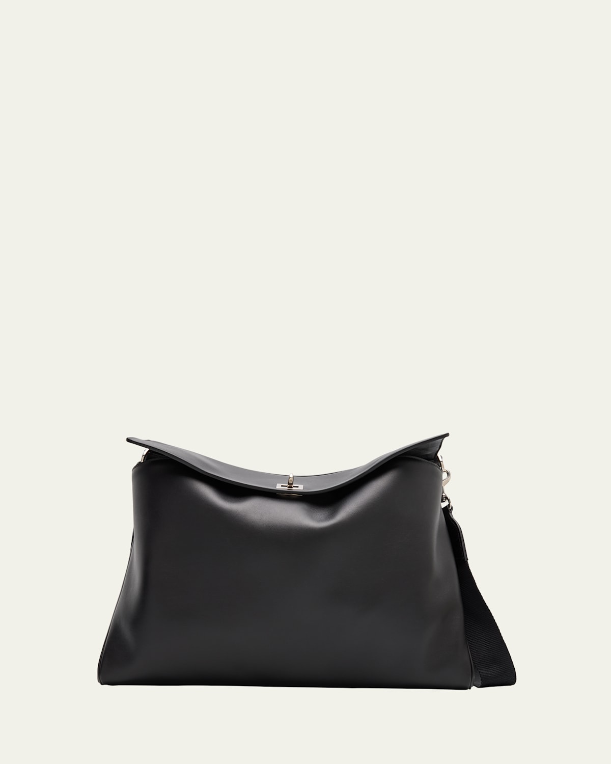 Balenciaga Men's Rodeo Leather Messenger Bag In Black