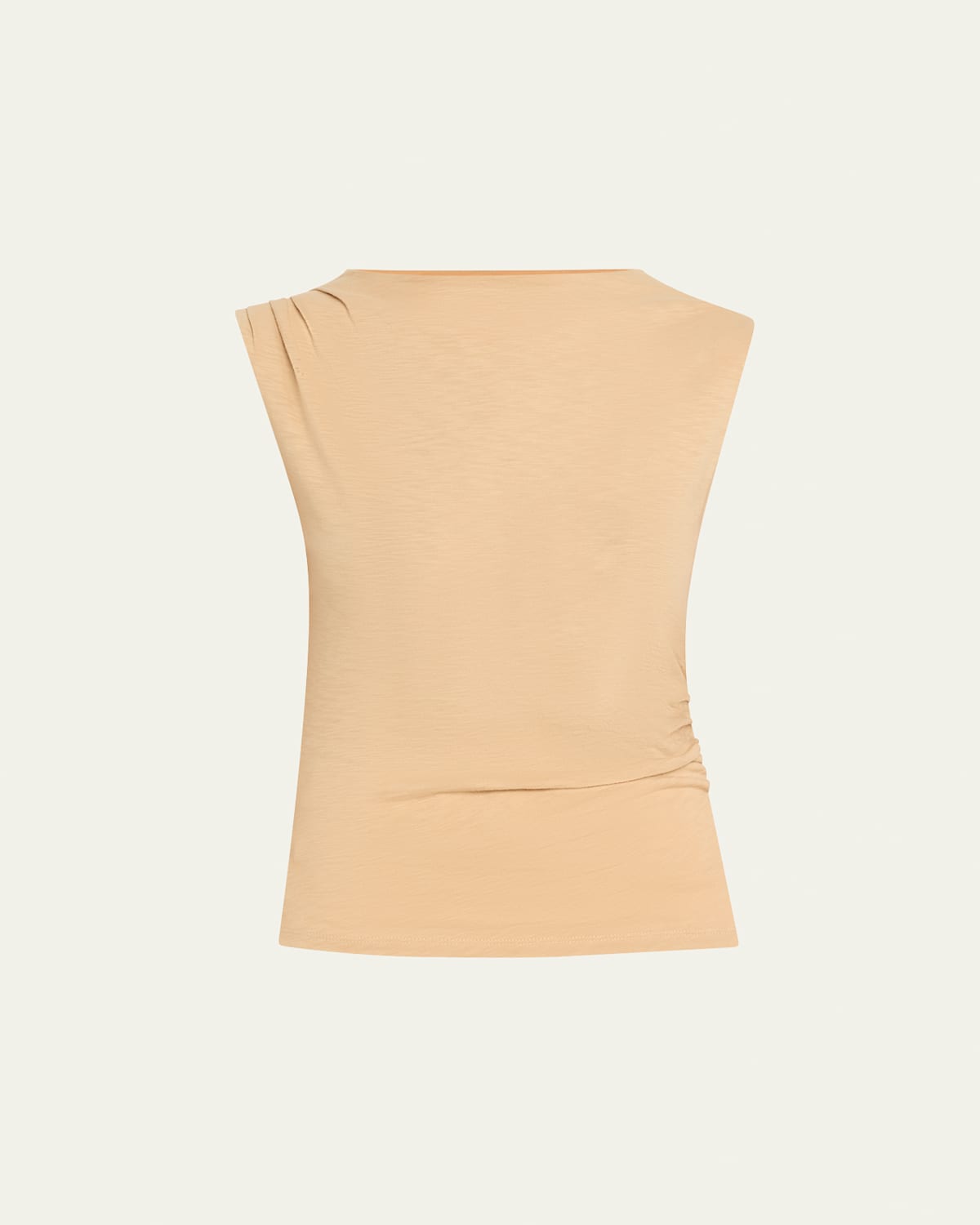 Veronica Beard Brody Sleeveless Tee In Stone Khaki