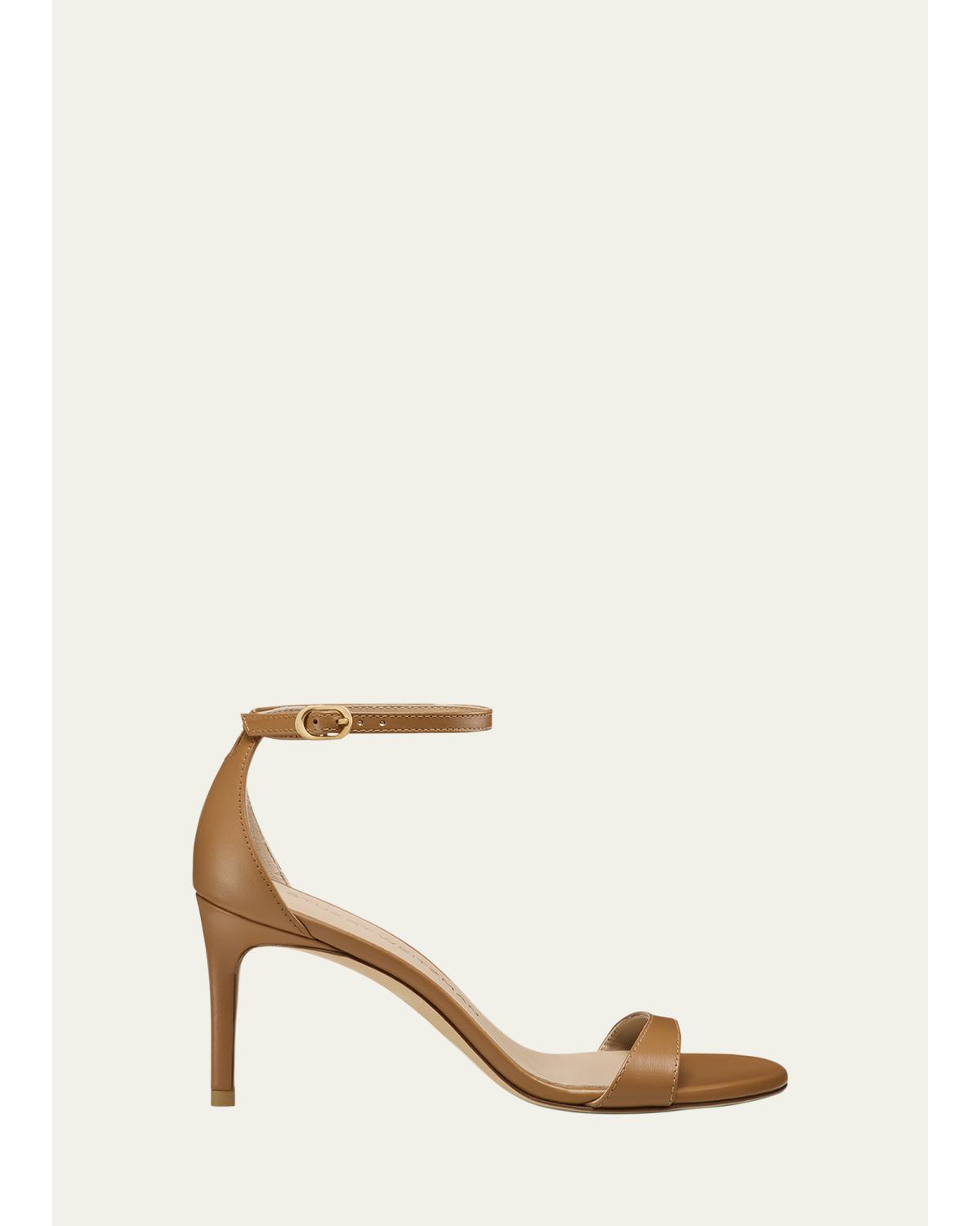 Nudist Leather Ankle-Strap Sandals