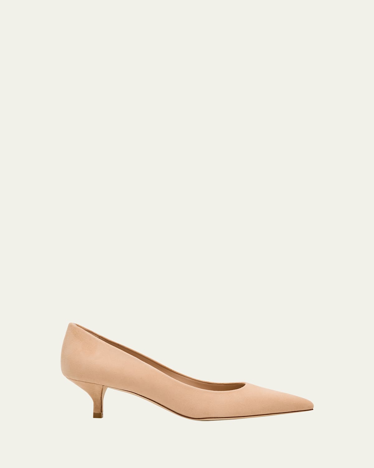 Stuart Weitzman Stuart Suede Kitten Pumps In Brown