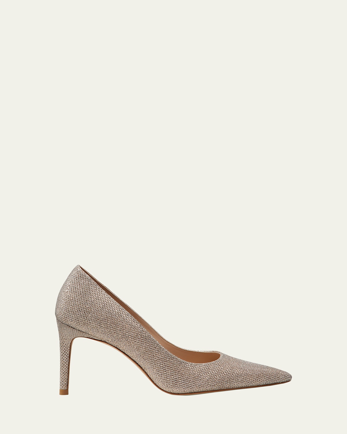 Stuart Weitzman Stuart Metallic Classic Pumps In Poudre