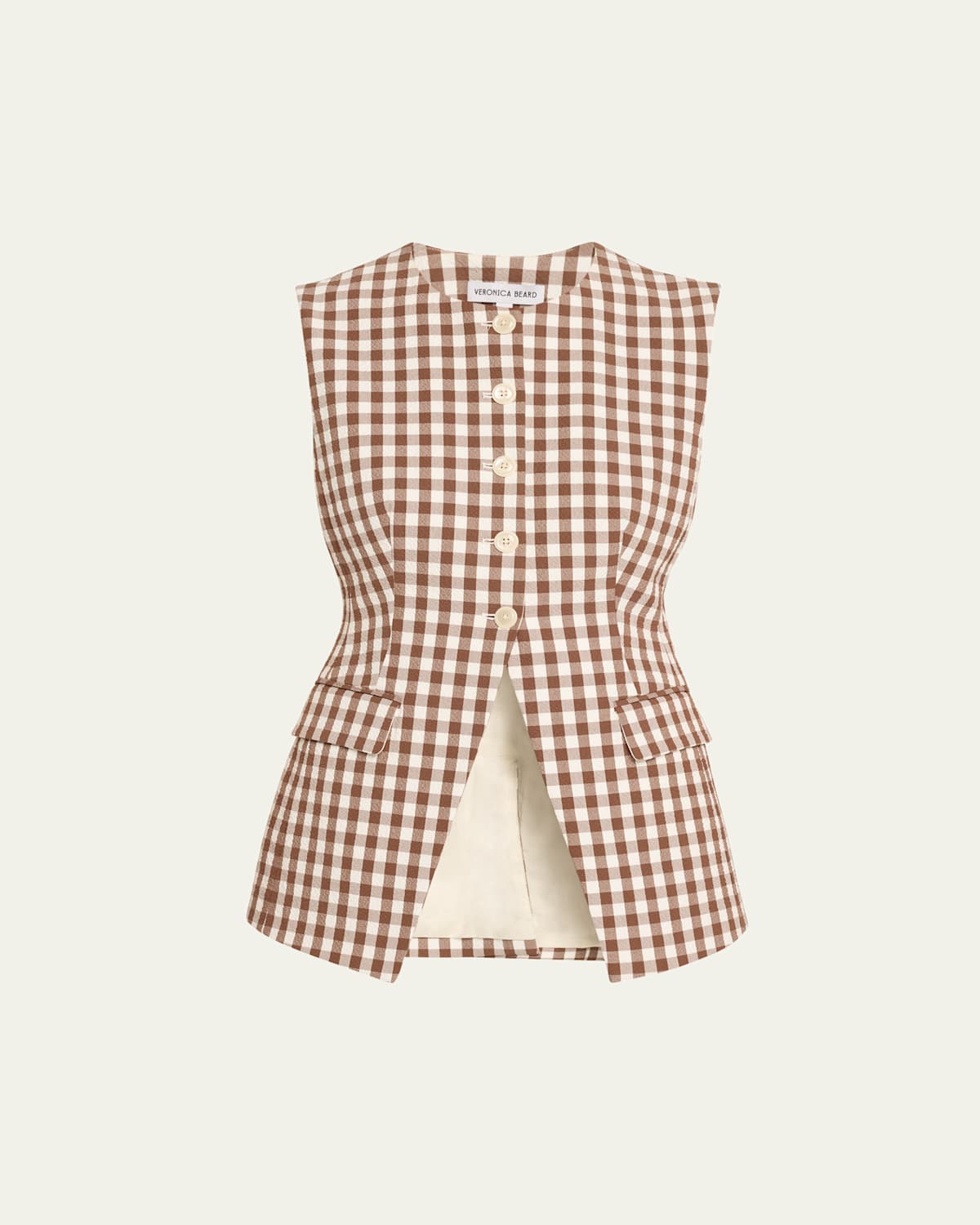 Lois Gingham Tailored Vest