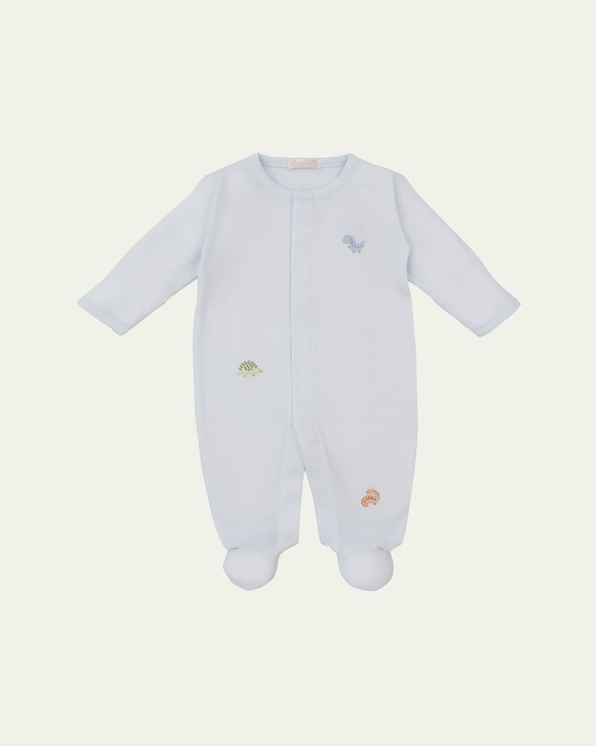 KISSY KISSY BOY'S DINO DISTRICT HAND EMBROIDERED FOOTIE 