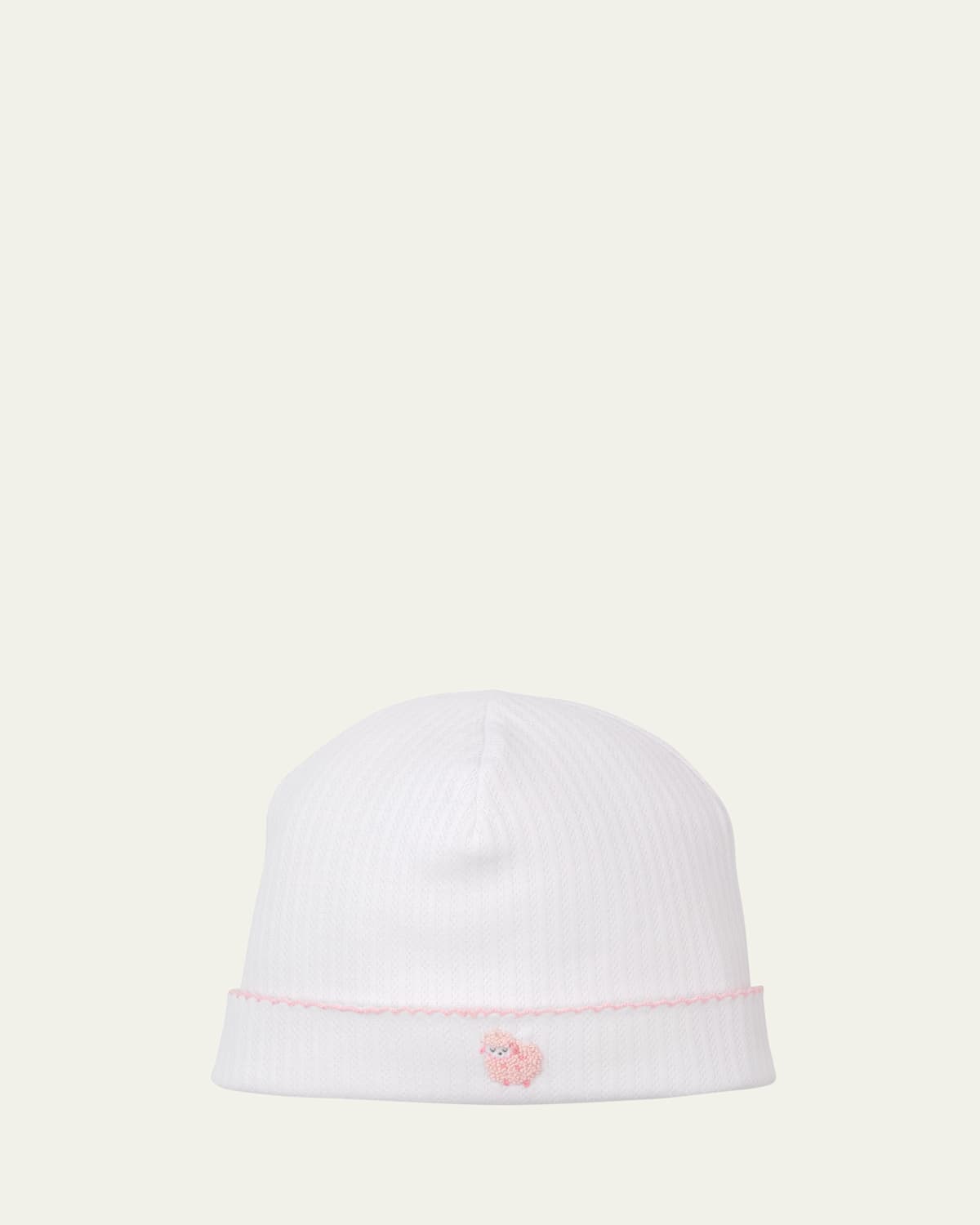 KISSY KISSY GIRL'S PREMIER BAA BAA BABY SHEEP HAT, NEWBORN 