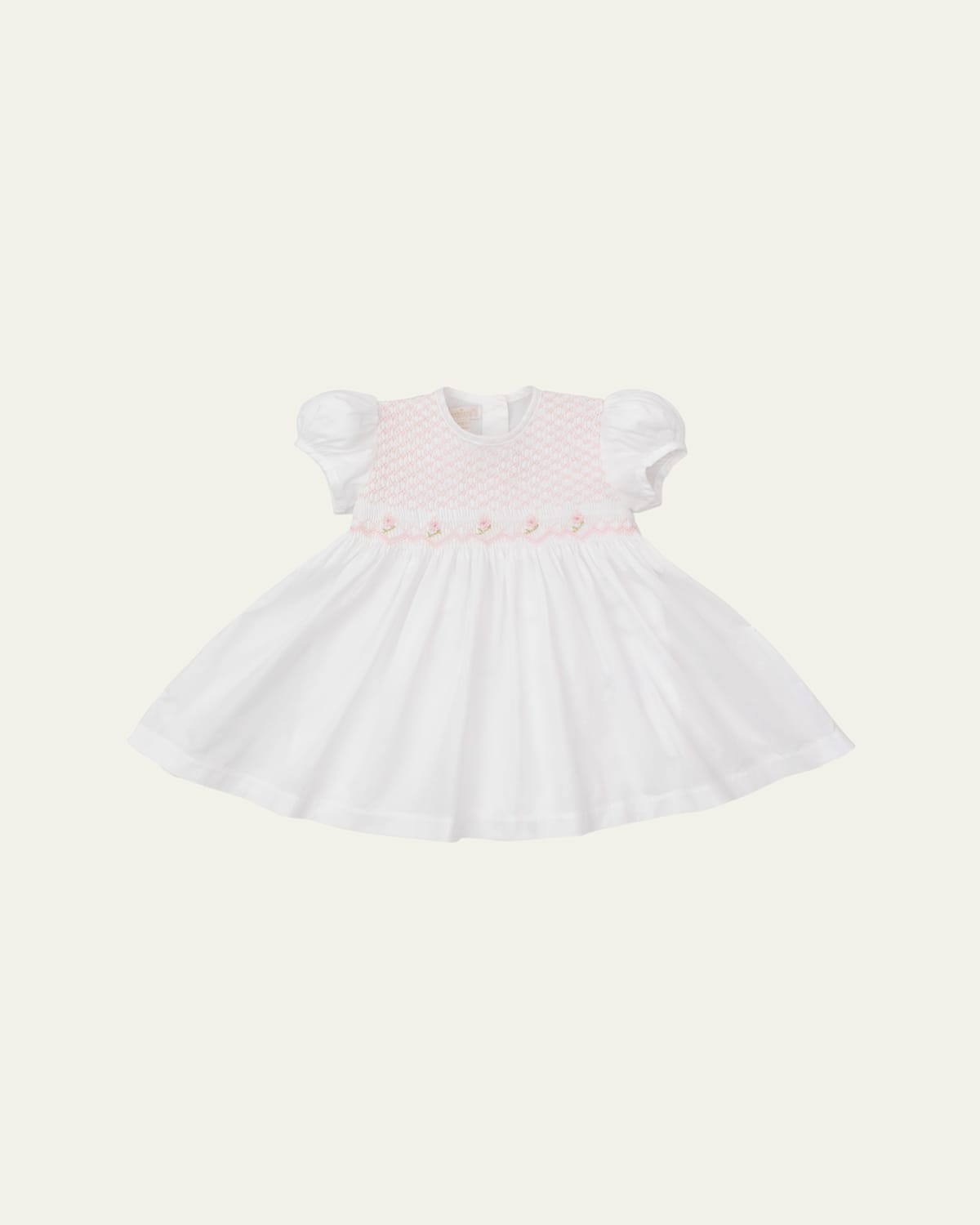 KISSY KISSY GIRL'S ELEGANCE SMOCKED DRESS, NEWBORN-18M 