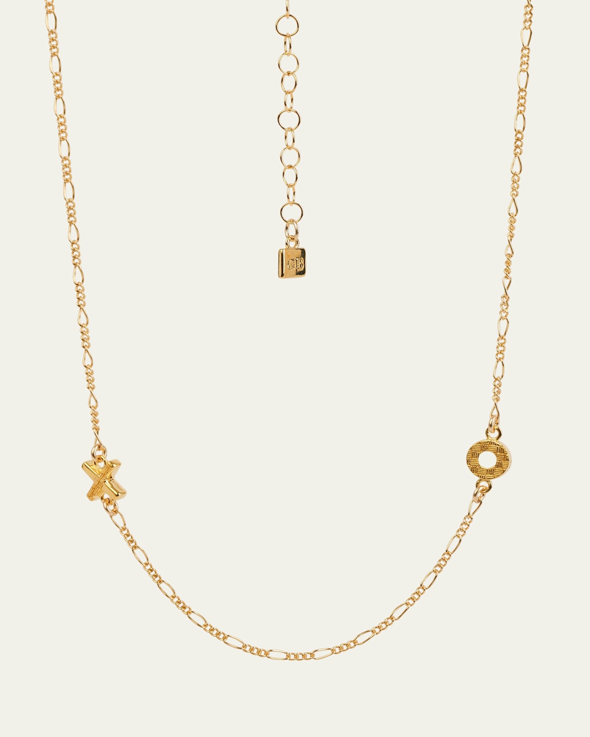 XO Woven Double Charm Necklace