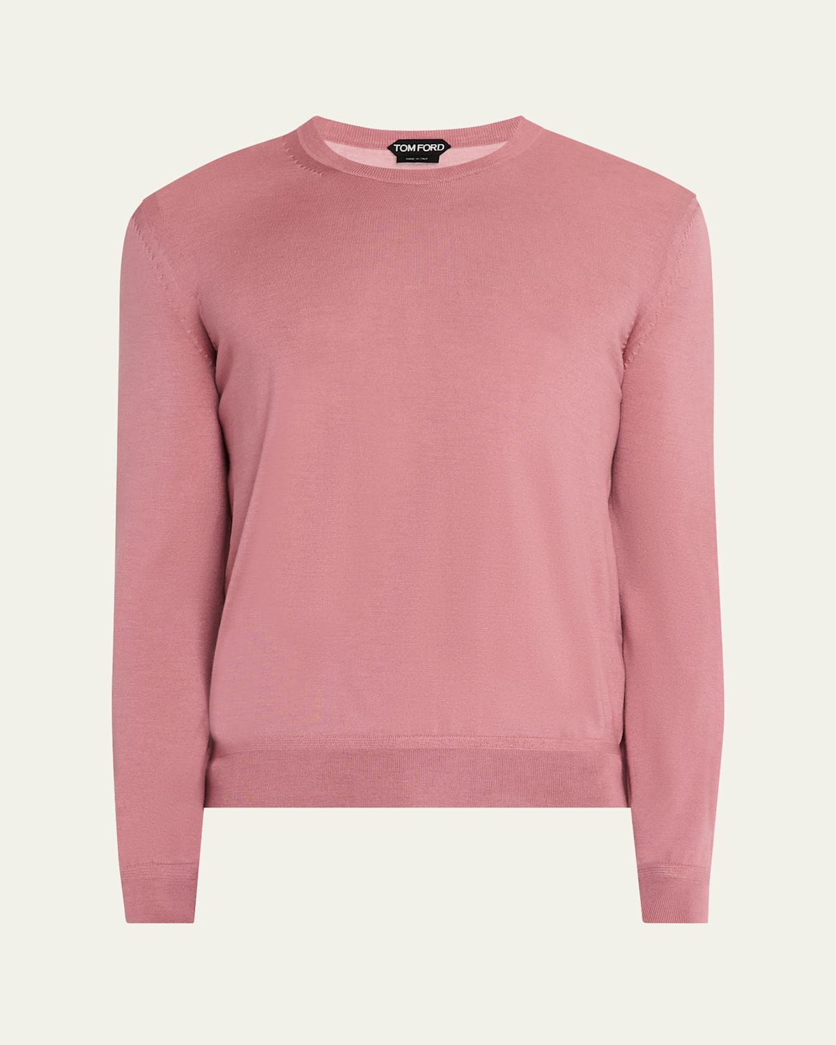 TOM FORD Men's Fine Gauge Cashmere and Silk Crewneck Sweater