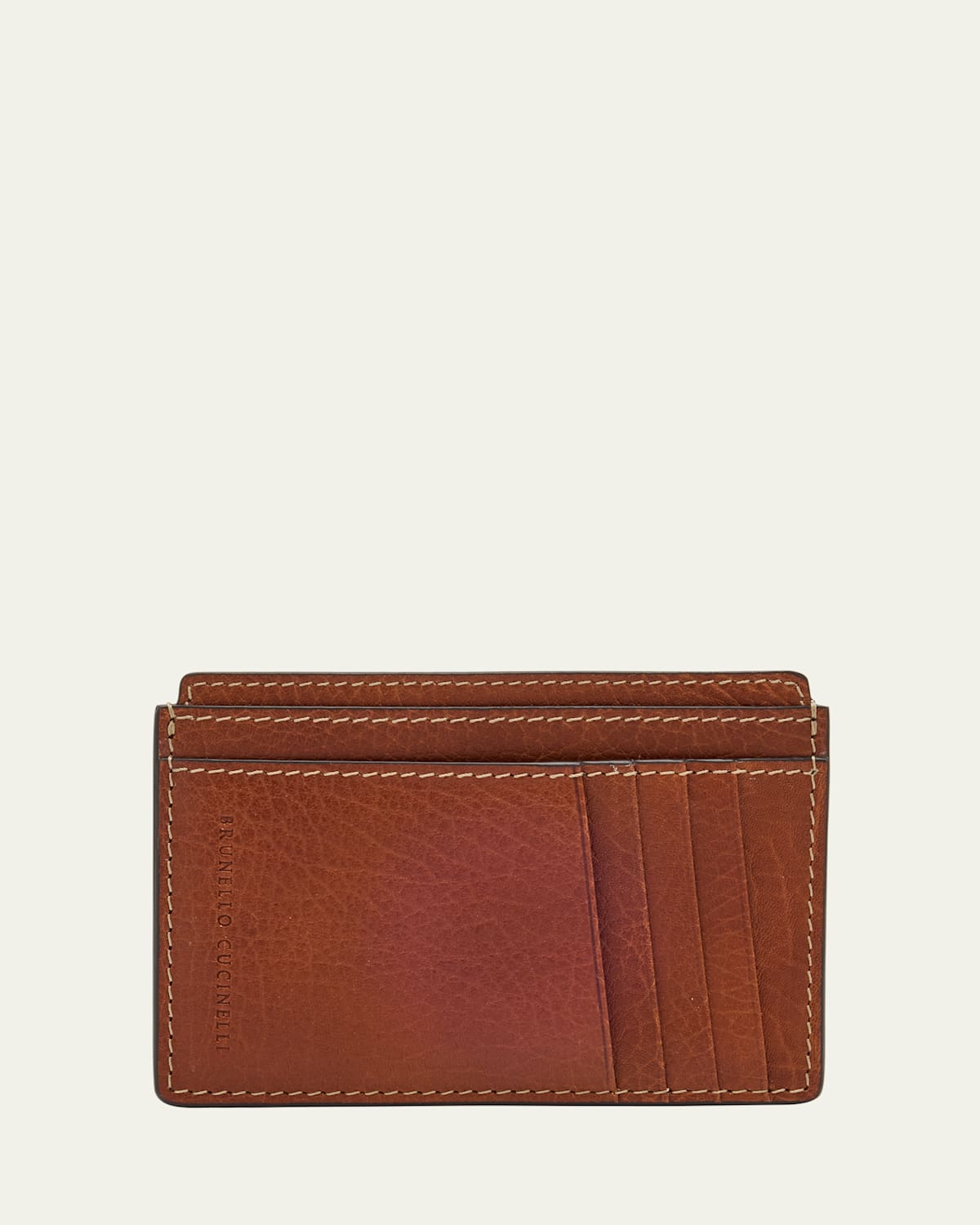 Men's Grained Leather Card Holder