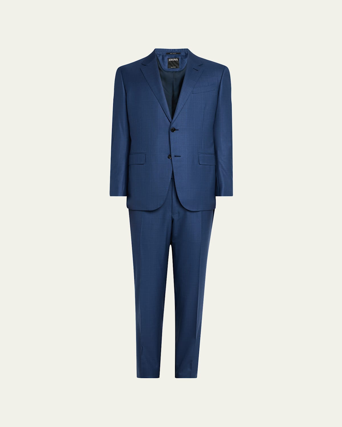 Zegna Men's 15milmil15 Plaid Suit In Md Blu Ck