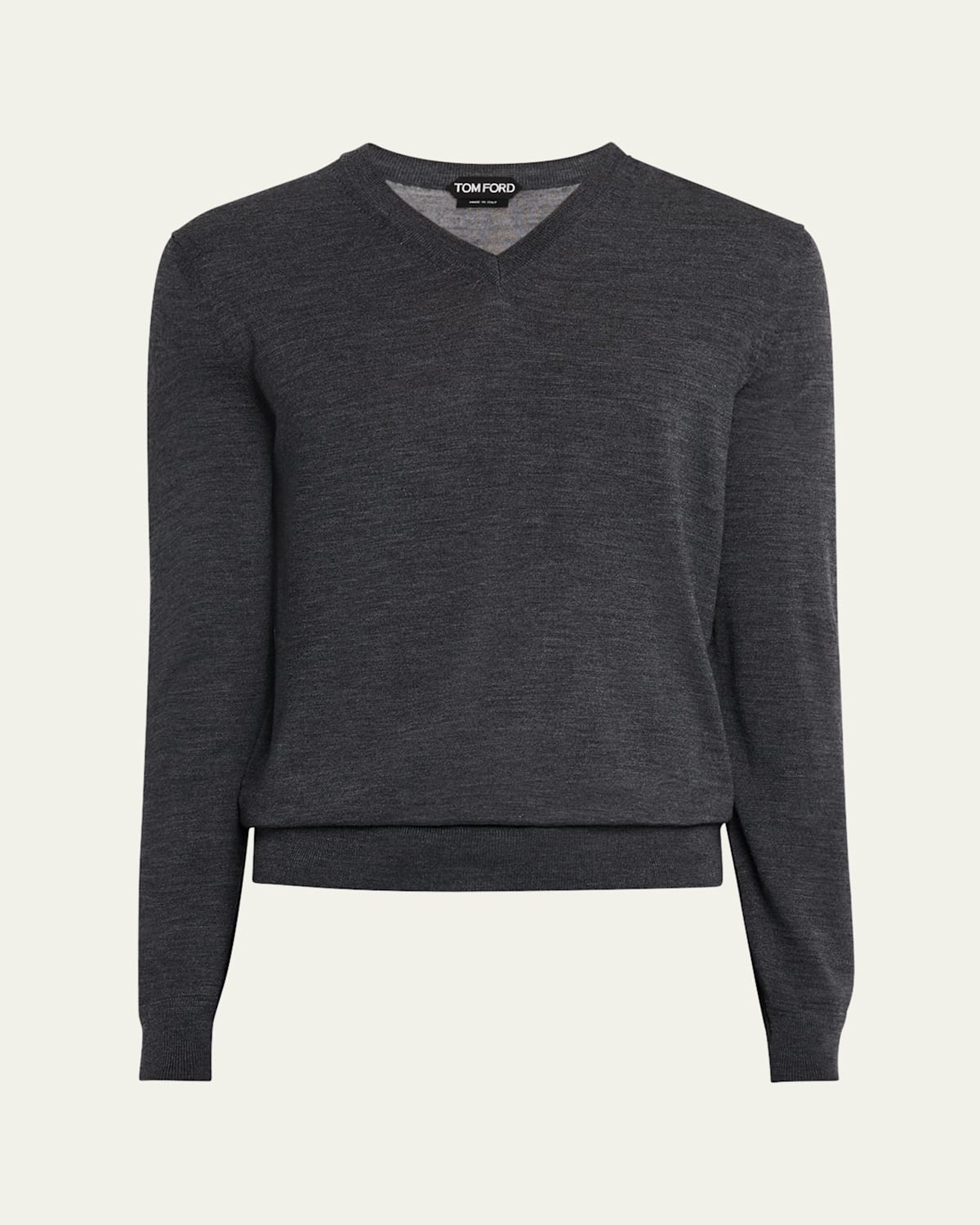 Men's Wool V-Neck Sweater