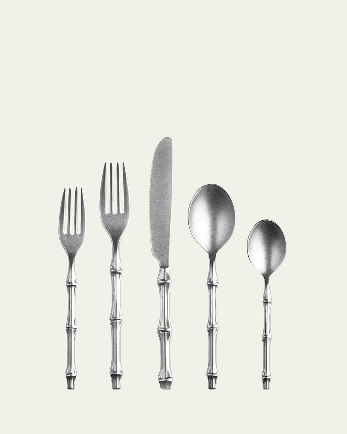 Mepra Bali Pewter 5-piece Flatware Place Setting