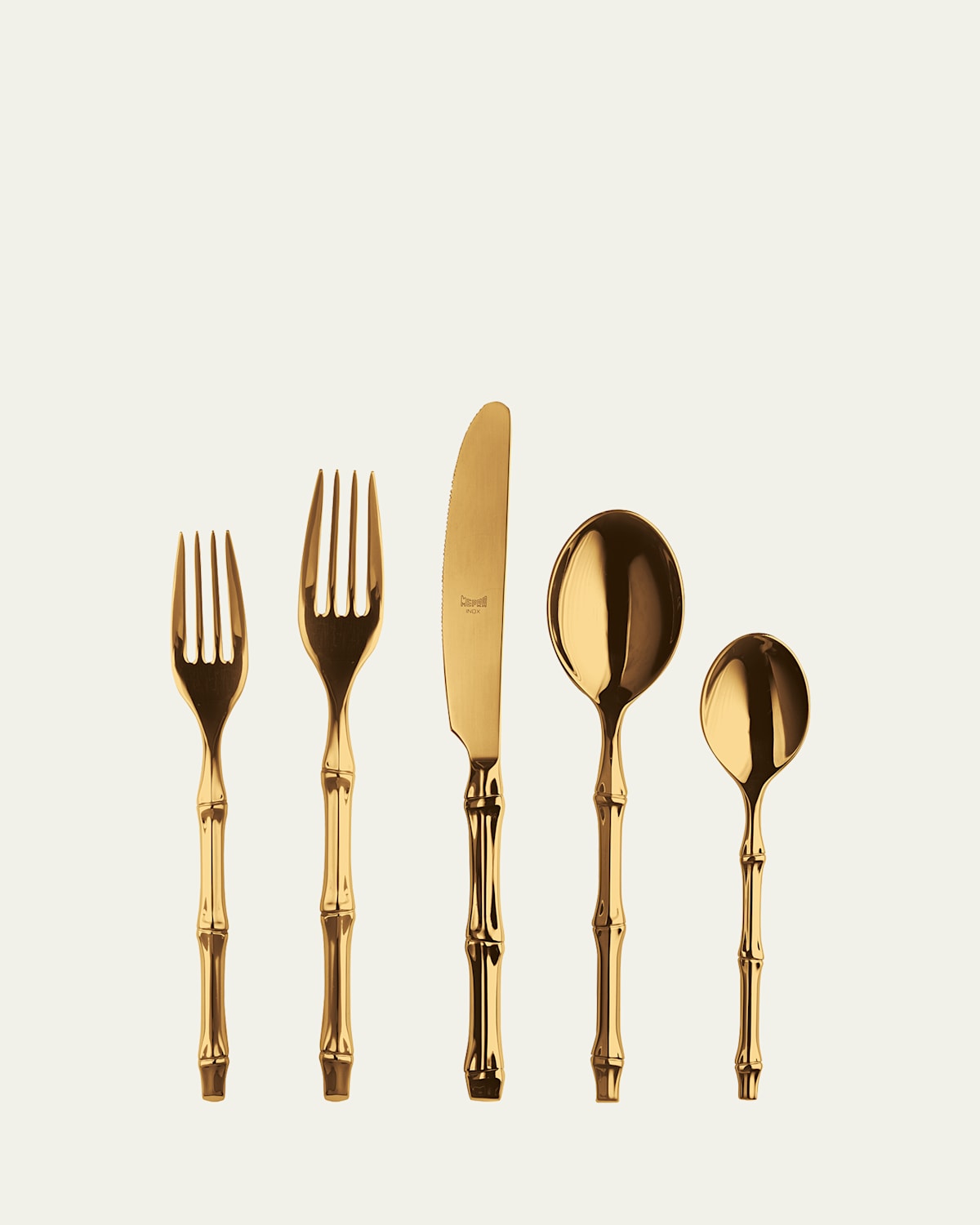 Mepra Bali Gold Mirror 5-piece Flatware Place Setting