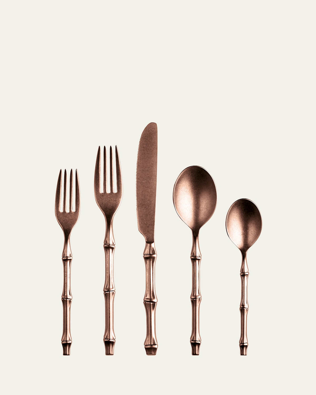 Mepra Bali Bronze Pewter 5-piece Flatware Place Setting