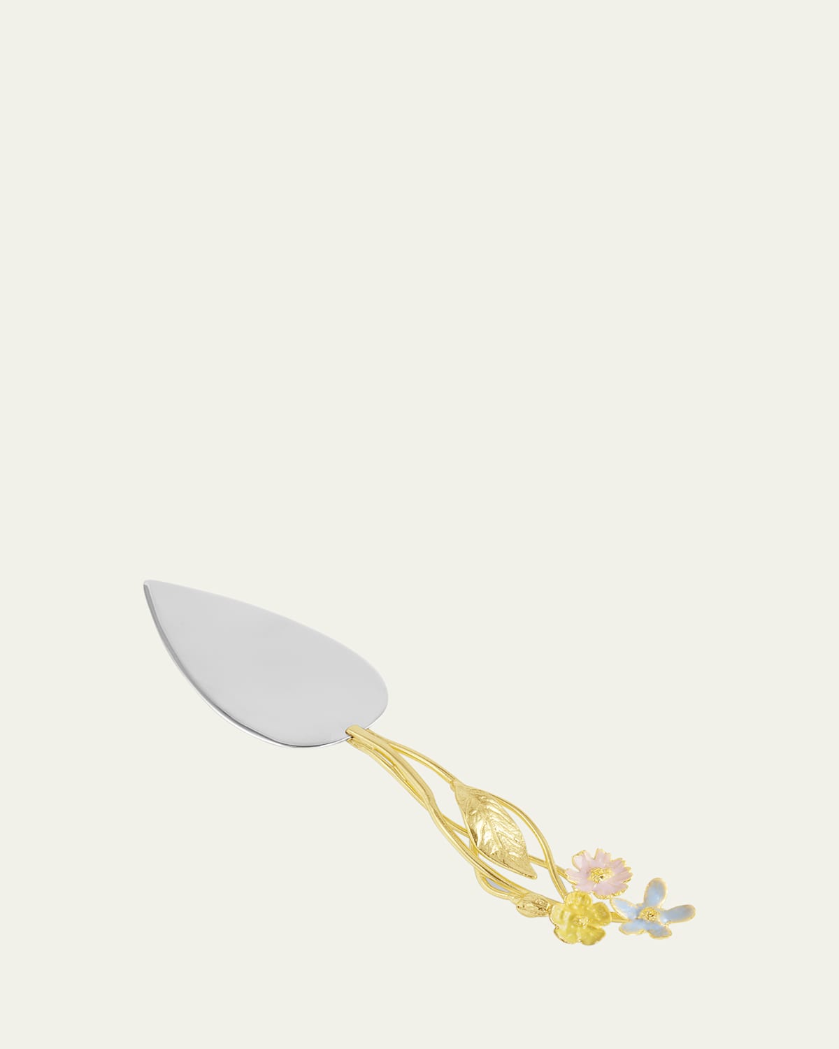 Michael Aram Wildflowers Cake Server In Gold