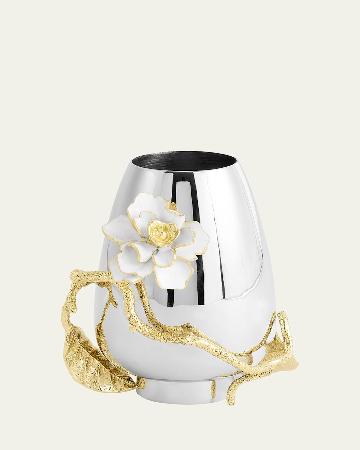 Michael Aram Gardenia Bud Vase In Silver