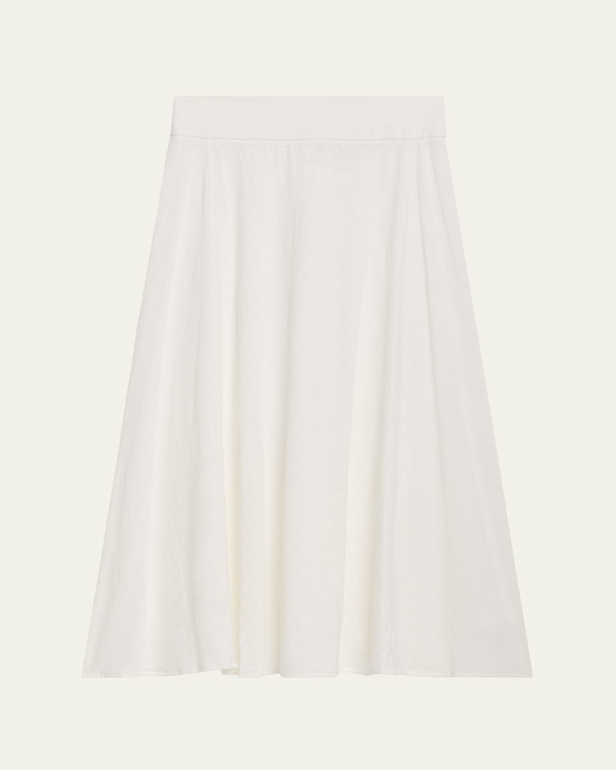 Majestic A-line Stretch Linen Maxi Skirt In Stretch Linen Maxi Skirt