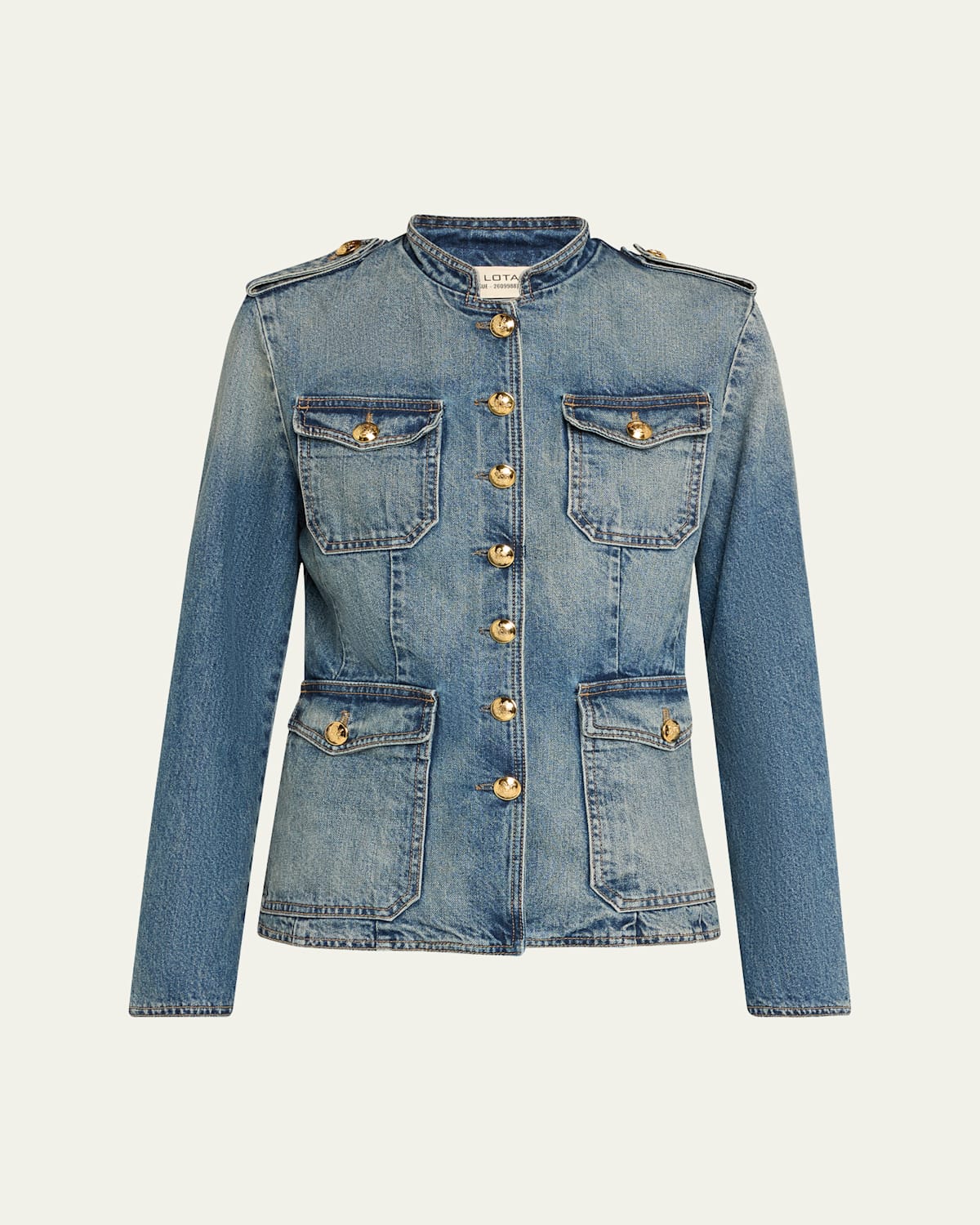 Nili Lotan Geraldine Denim Jacket In Geraldine Denim Jacket