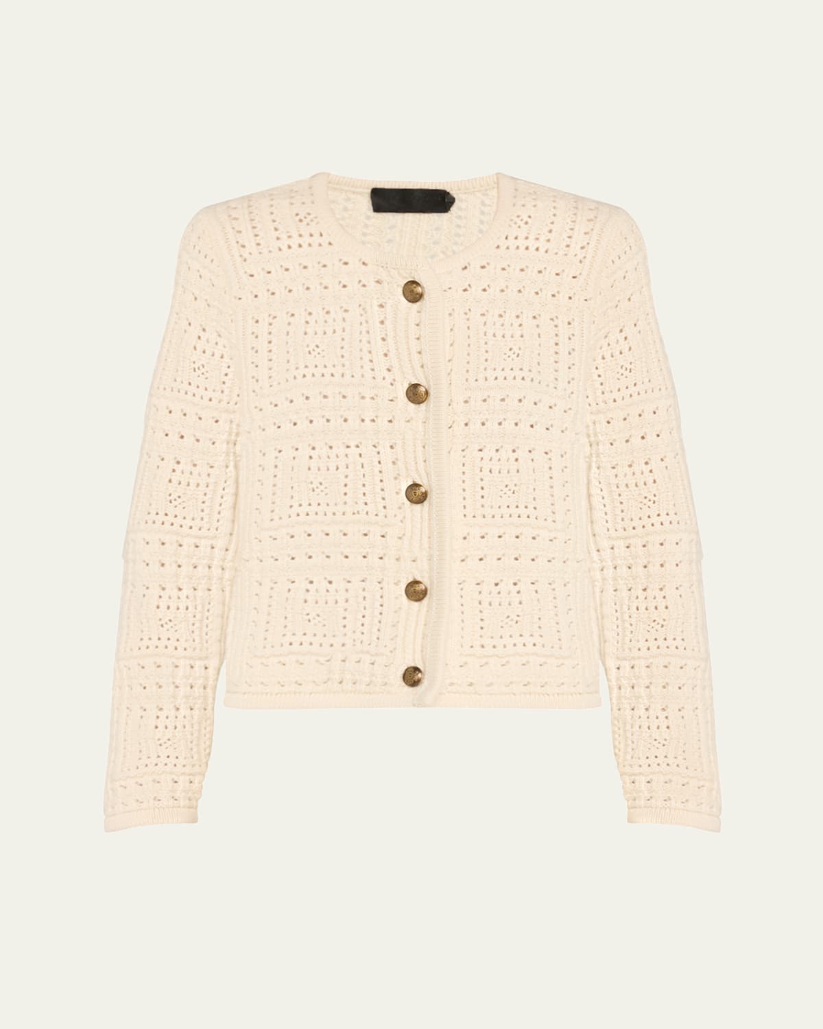 NILI LOTAN HARRY OPEN KNIT CASHMERE SWEATER JACKET 