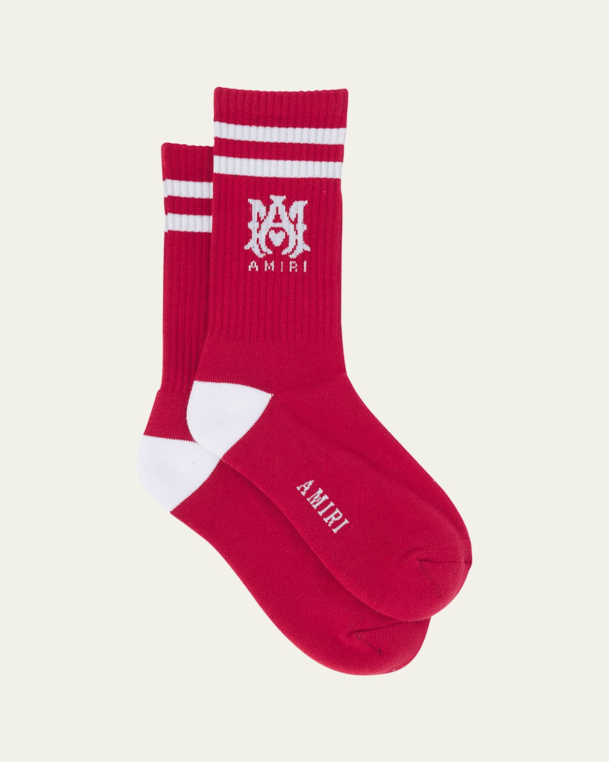 Amiri Men's Ma Stripe Crew Socks