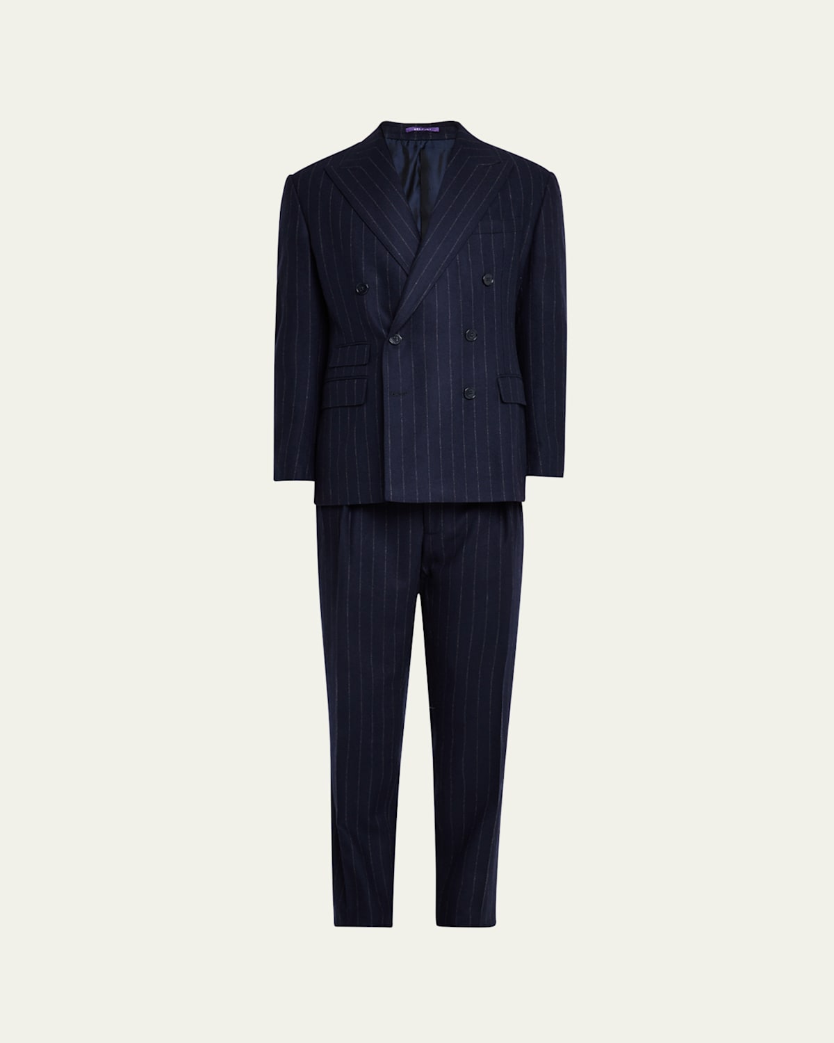 Men's Kent Double-Breasted Flannel Suit