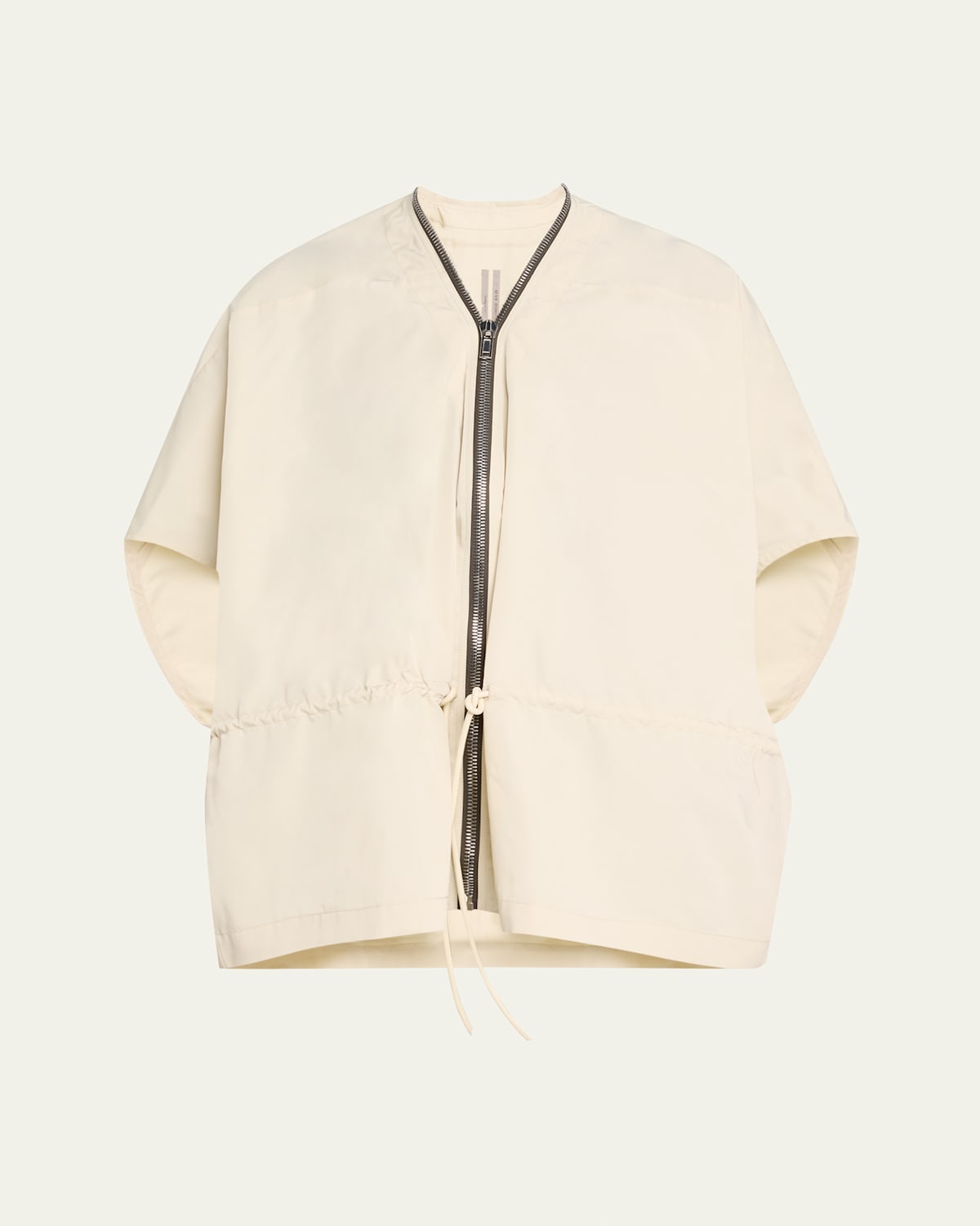 Rick Owens Drawstring Waist Sail Jacket In Dinge