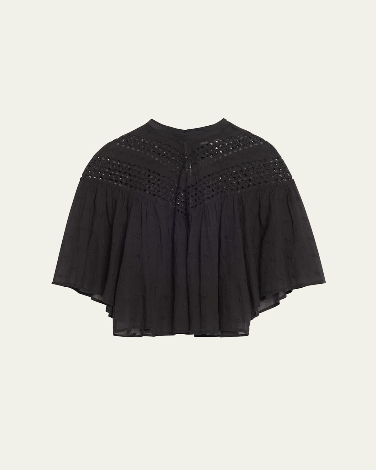 Nili Lotan Mikki Embroidered Broderie Anglaise Cotton-voile Blouse