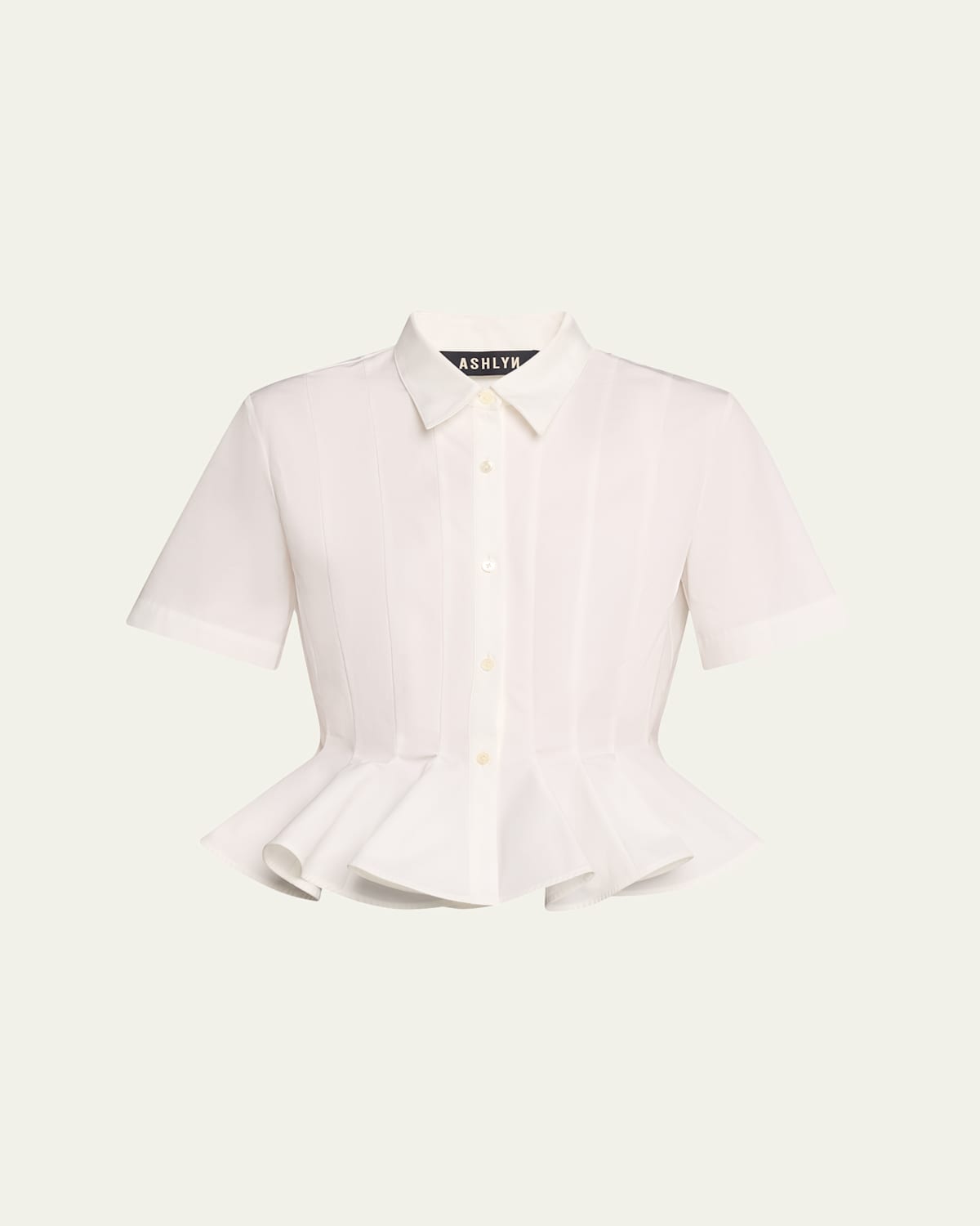 Lulu Half-Sleeve Peplum Blouse