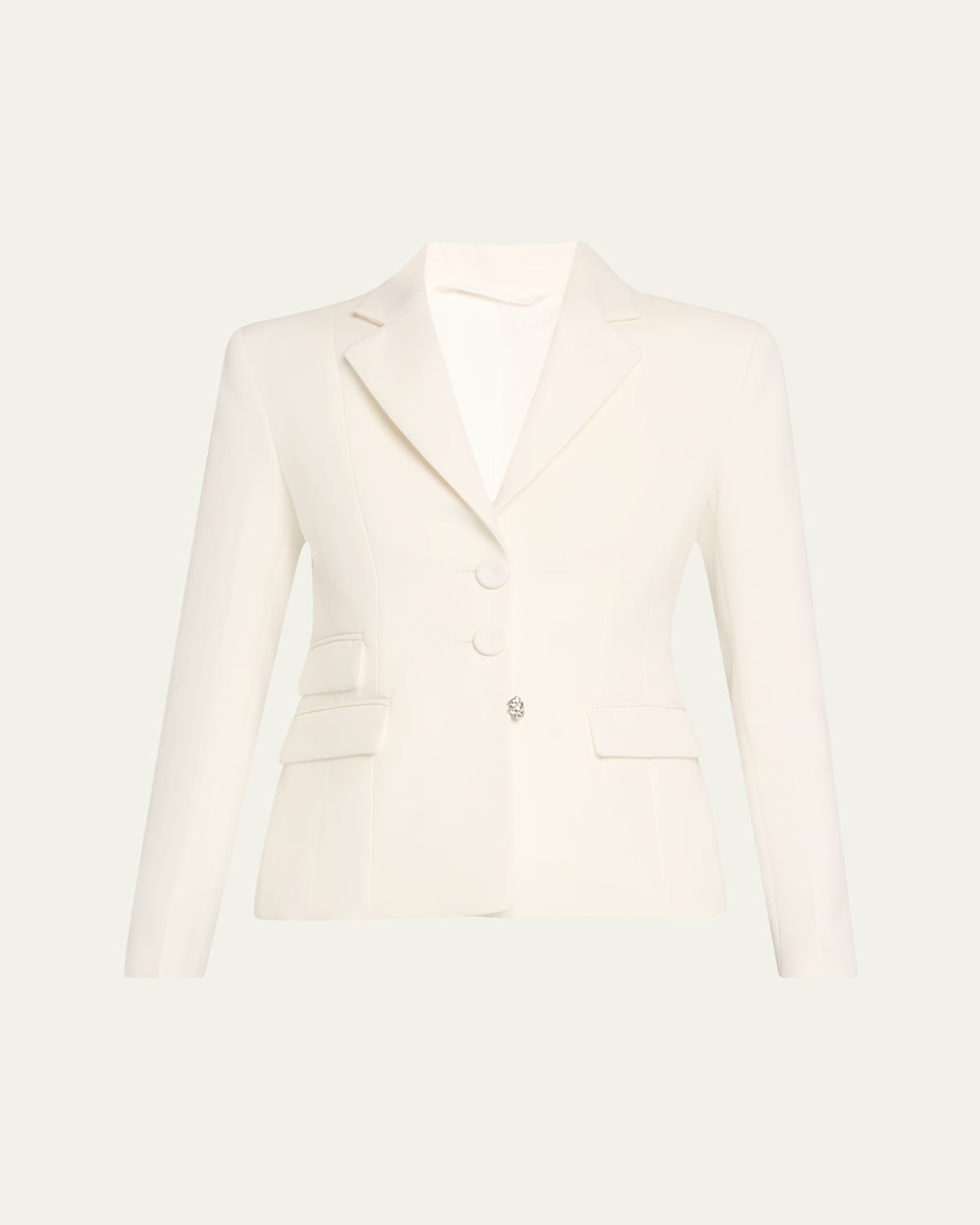 Wales Bonner Tailored Cotton Jacket In Light Chalk