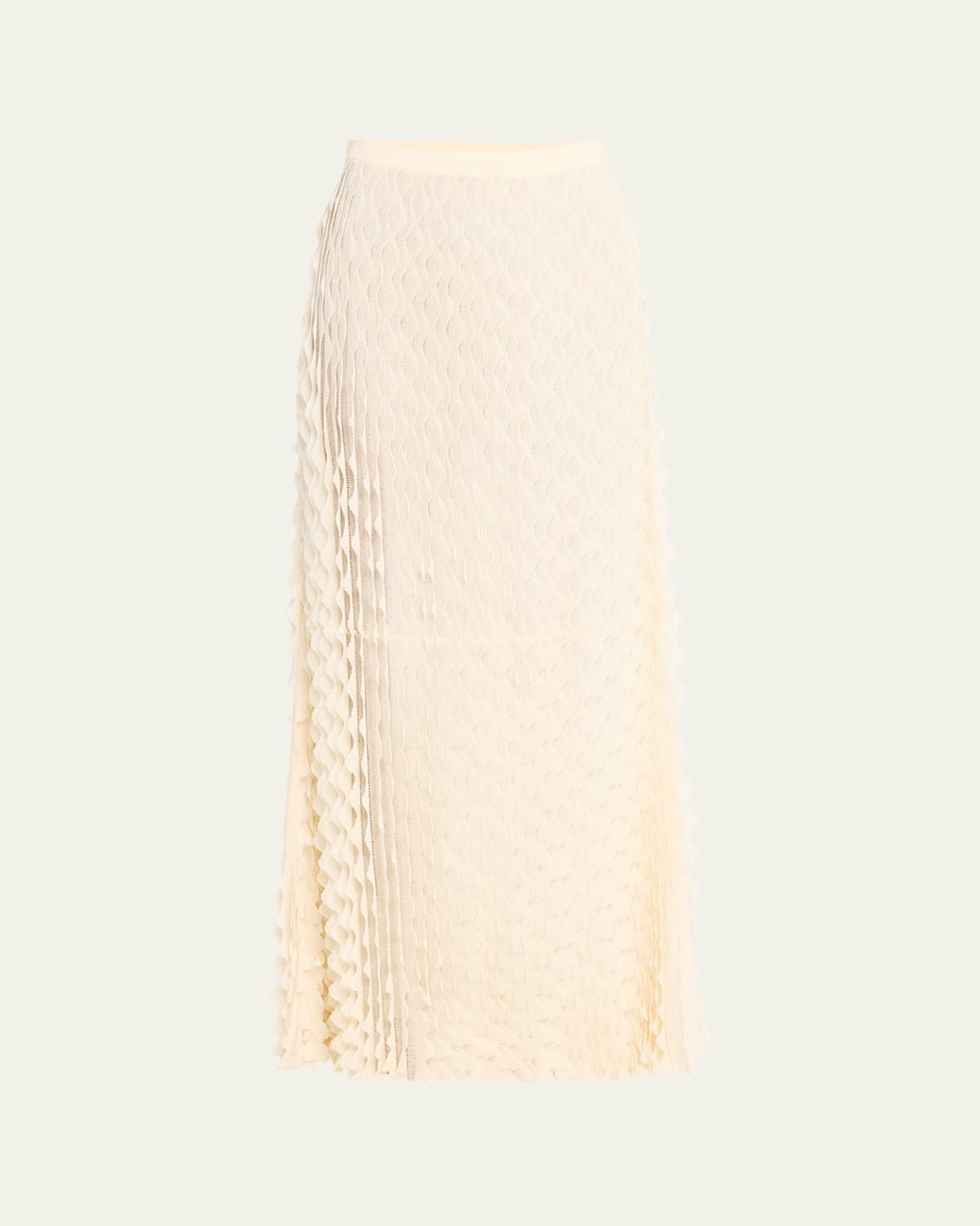 Willa Scalloped Ruffle Maxi Skirt
