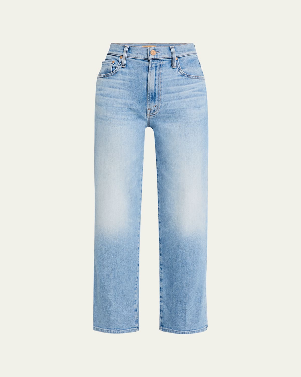 Mother The Lil Rambler Zip Flood Jeans In Out Of The Blue