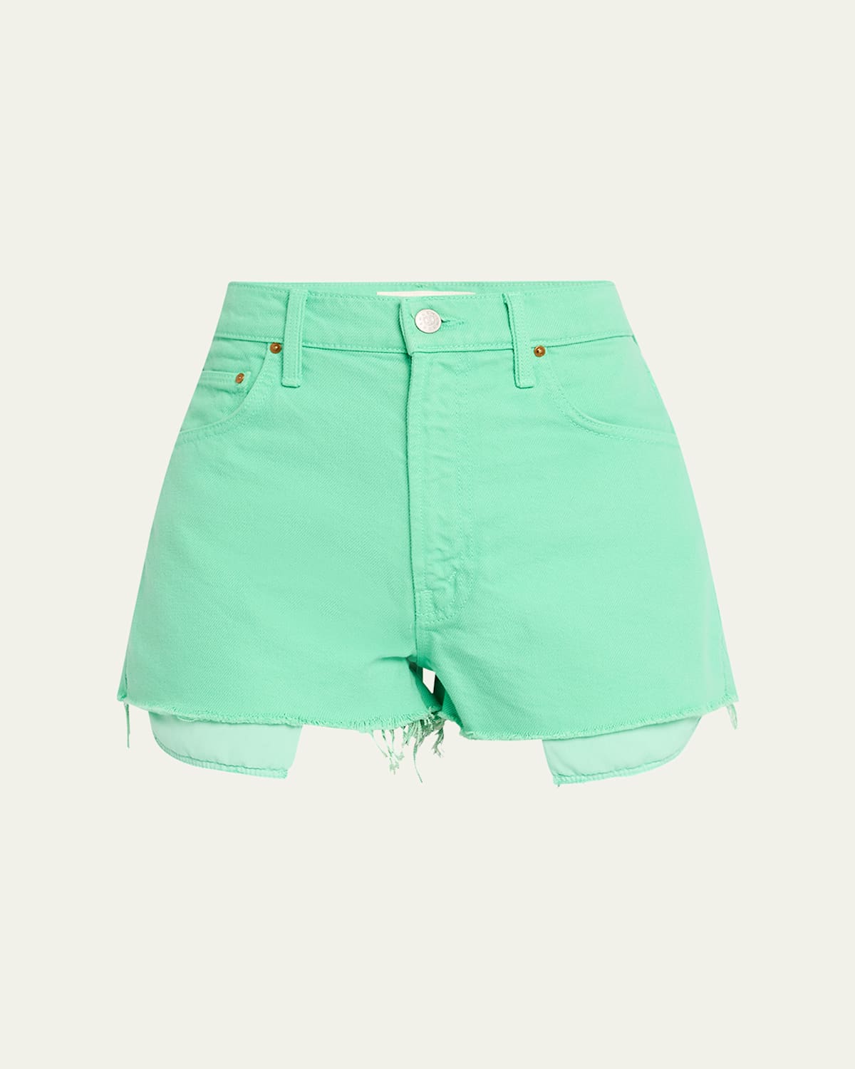 MOTHER SNACKS! THE FUN DIP MICRO CUT DENIM SHORTS 