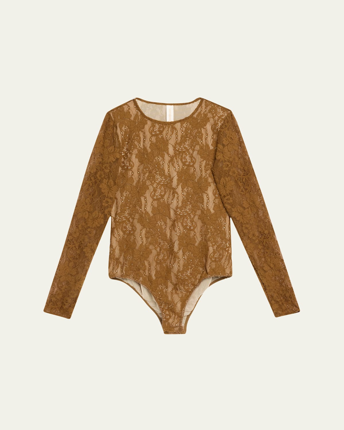 Long-Sleeve Lace Bodysuit