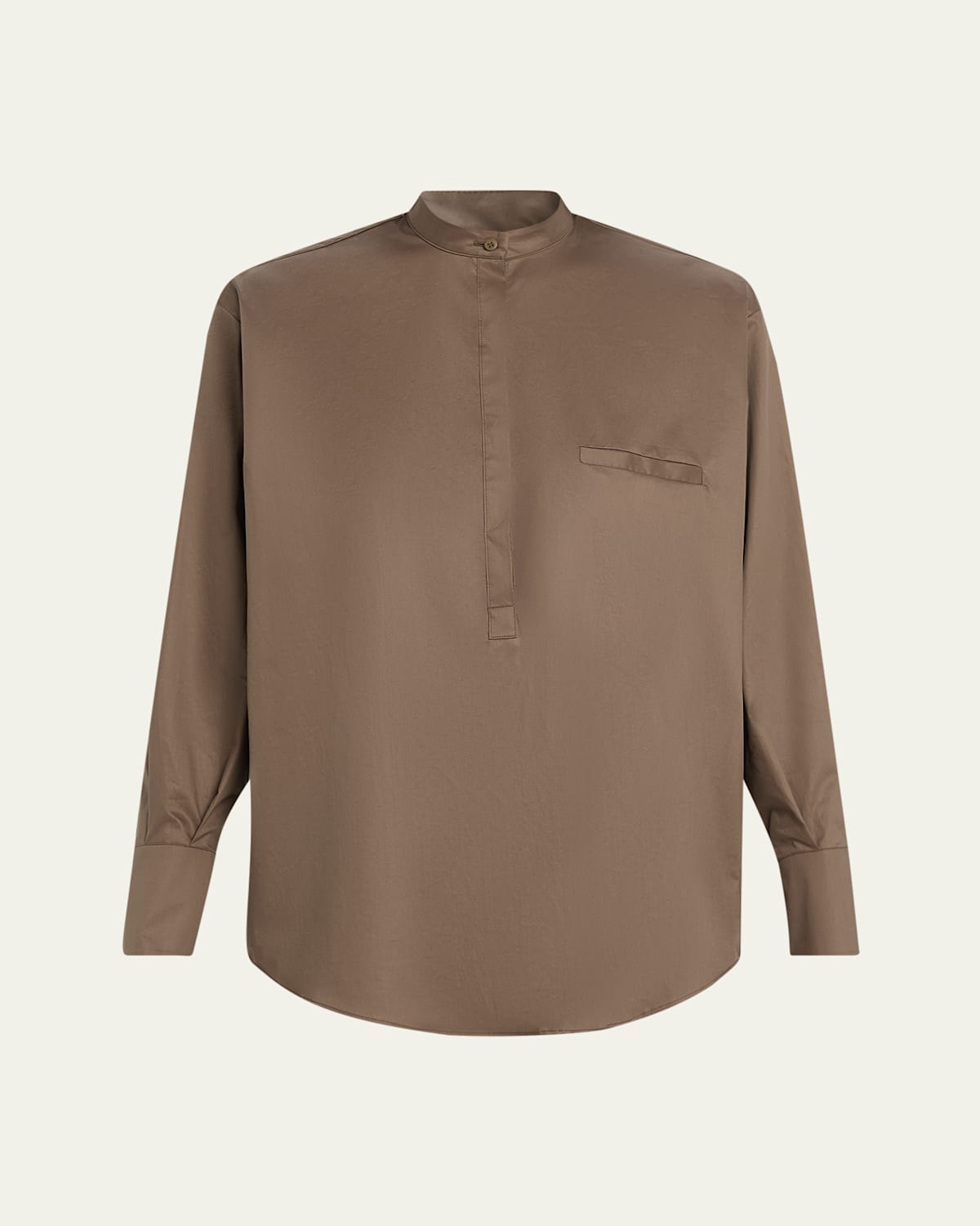 SaSuPhi Baloon Mandarin Cotton Shirt
