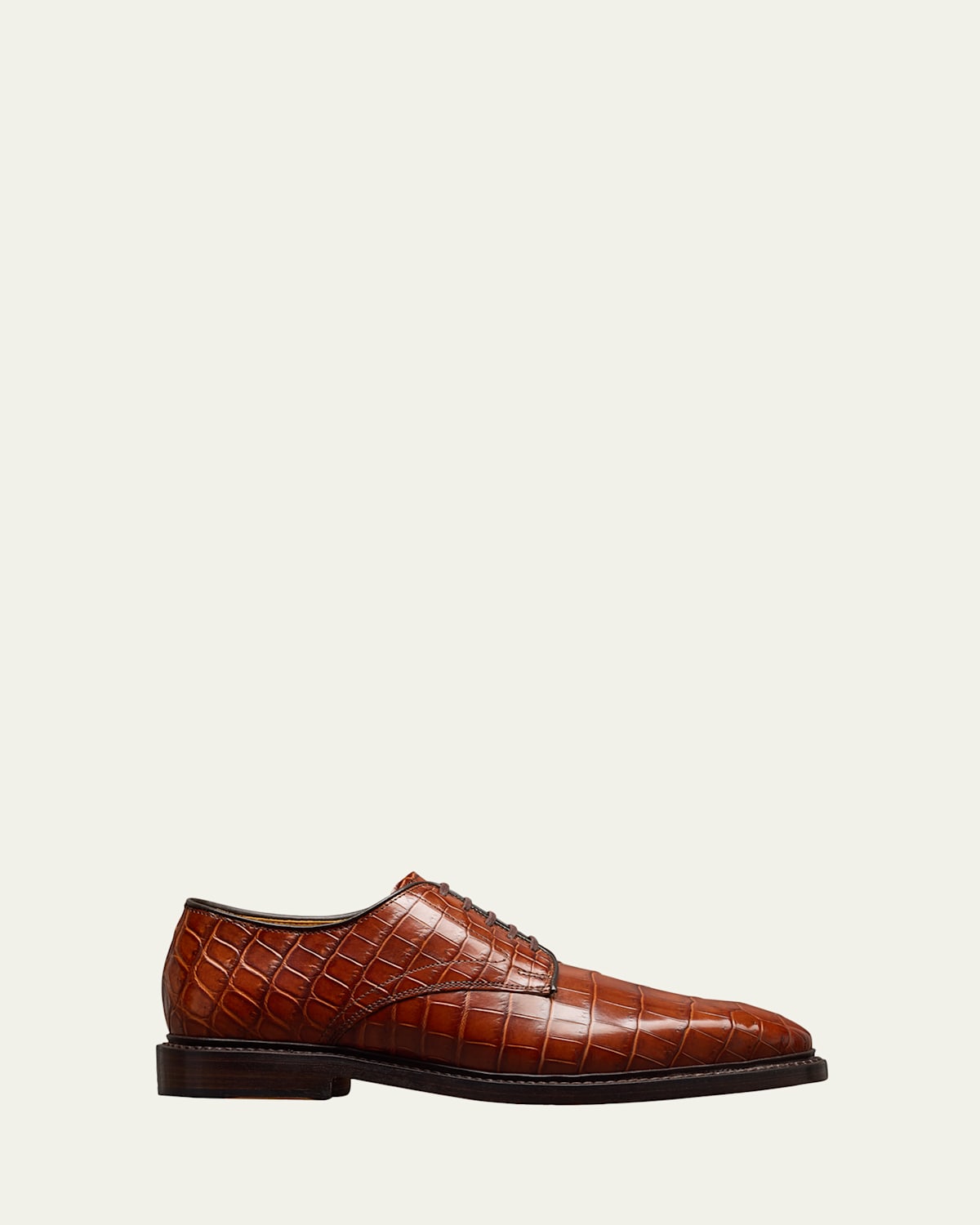 Men's Maxwell Crocodile Leather Derby Shoes