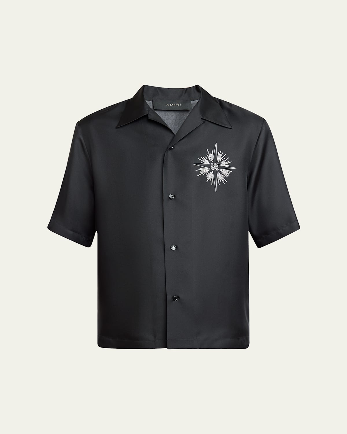 Amiri 'starbus' Black Silk Shirt