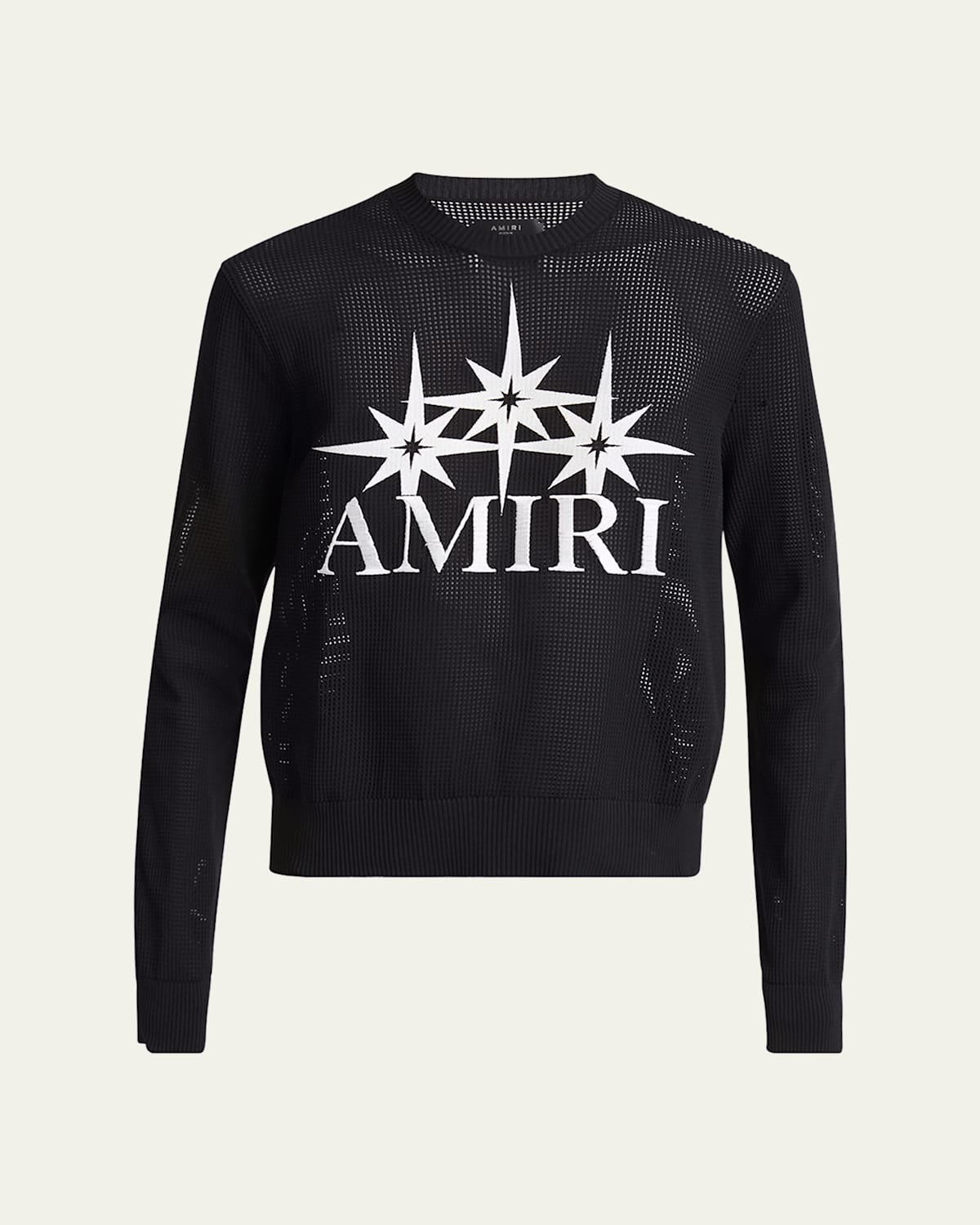 Amiri Men's Starburst Mesh Sweater