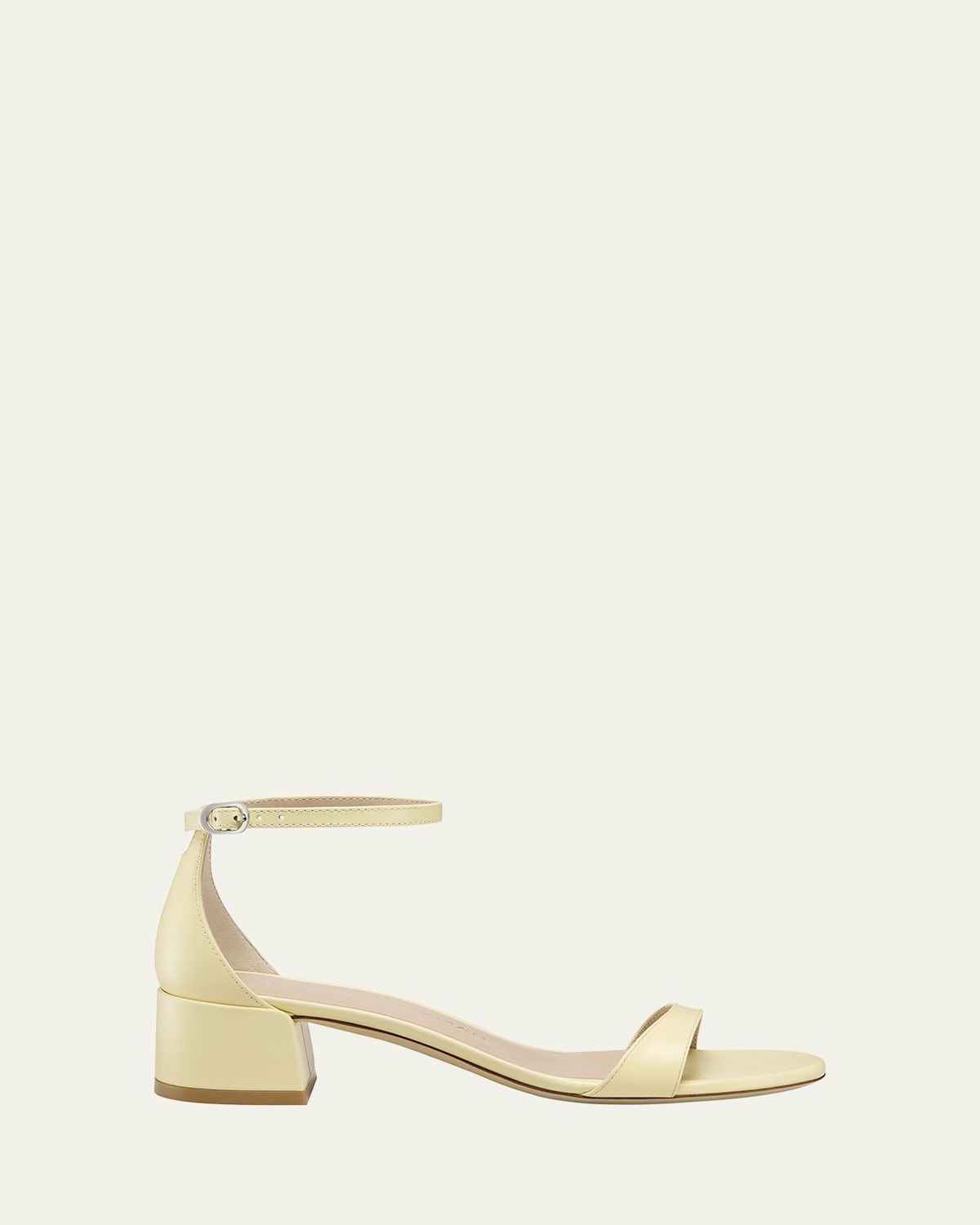 Stuart Weitzman Nudist Leather Ankle-strap Sandals