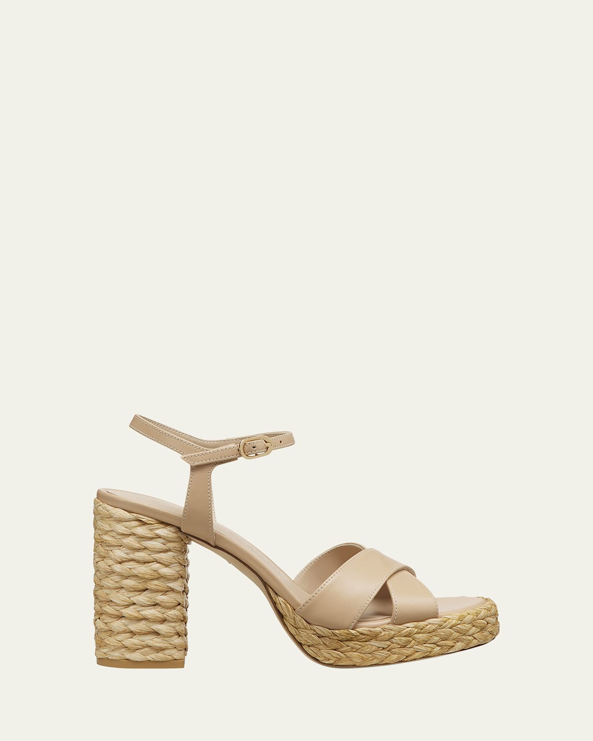 Dayna Leather Crisscross Platform Sandals