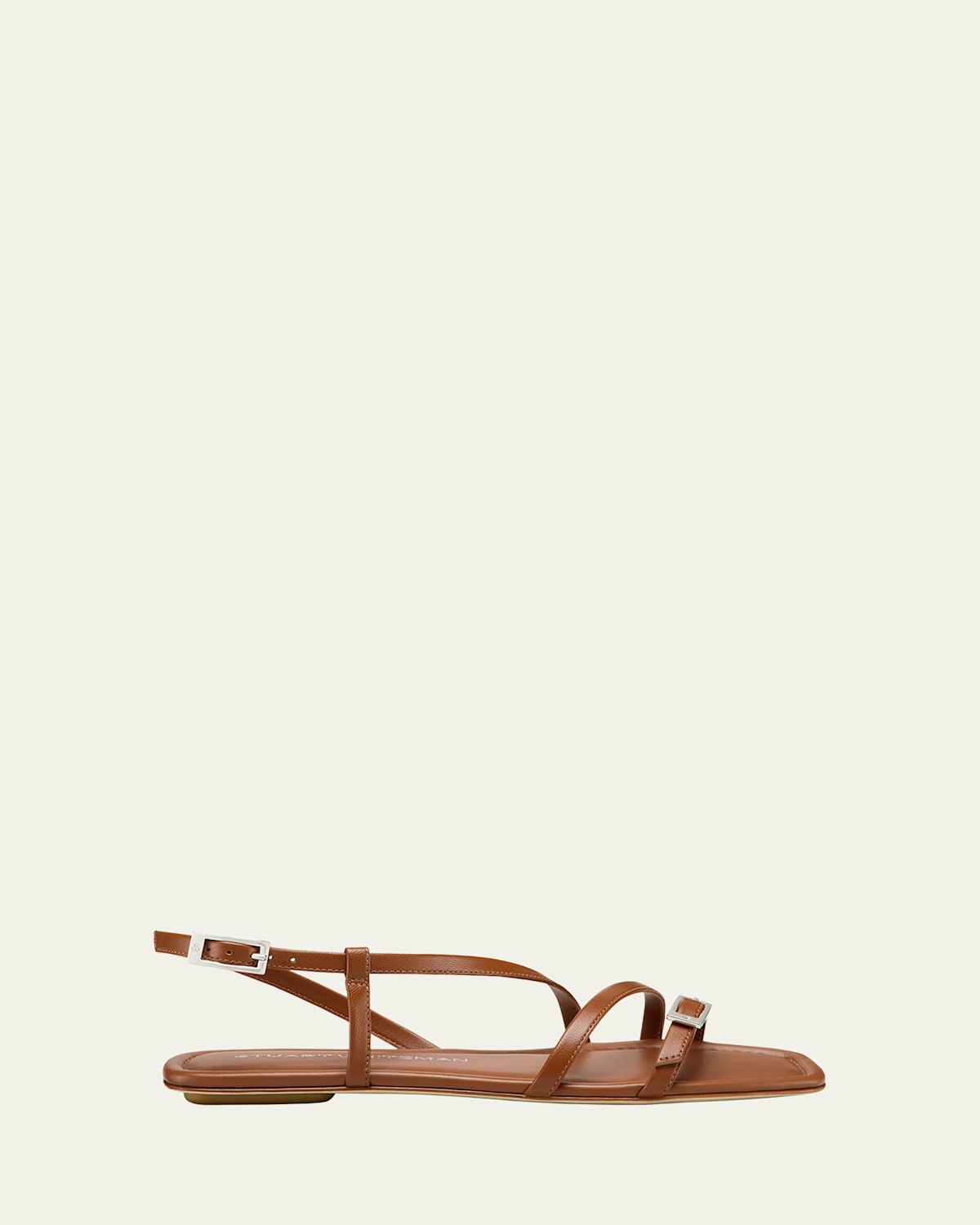 Georgie Leather Strappy Flat Sandals