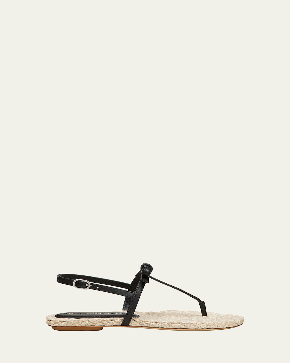 Stuart Weitzman Felicity Leather Bow Espadrille Sandals In Multi