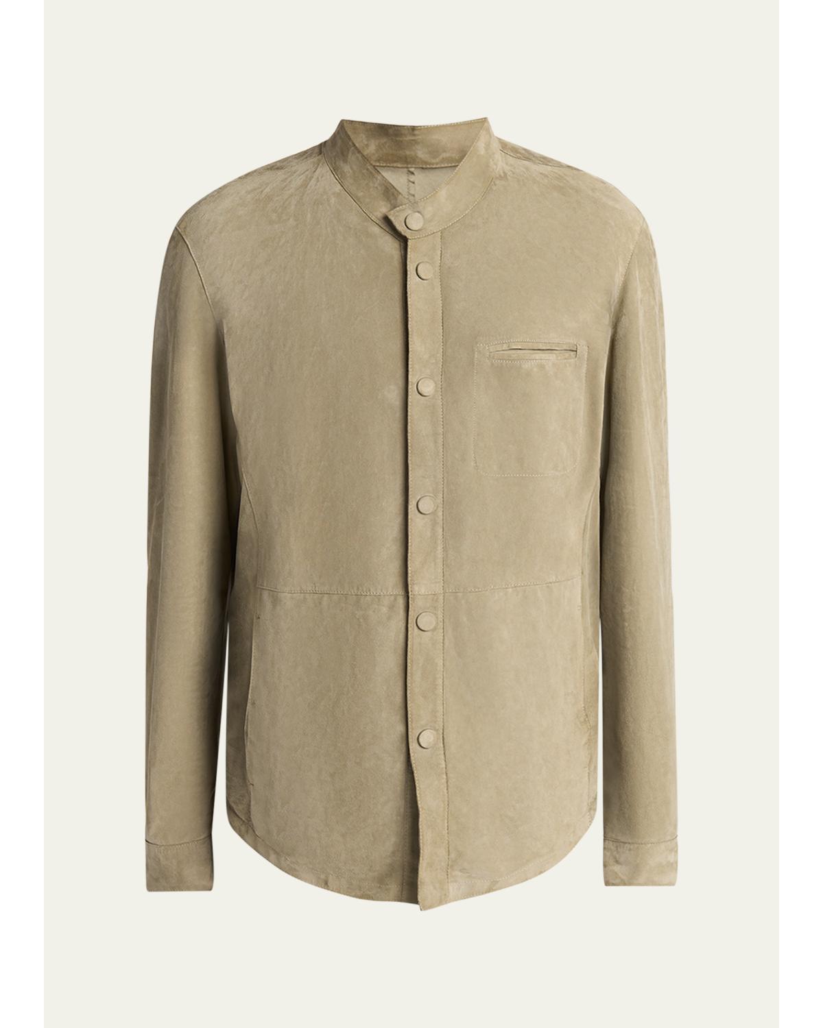 Men'S Suede Overshirt