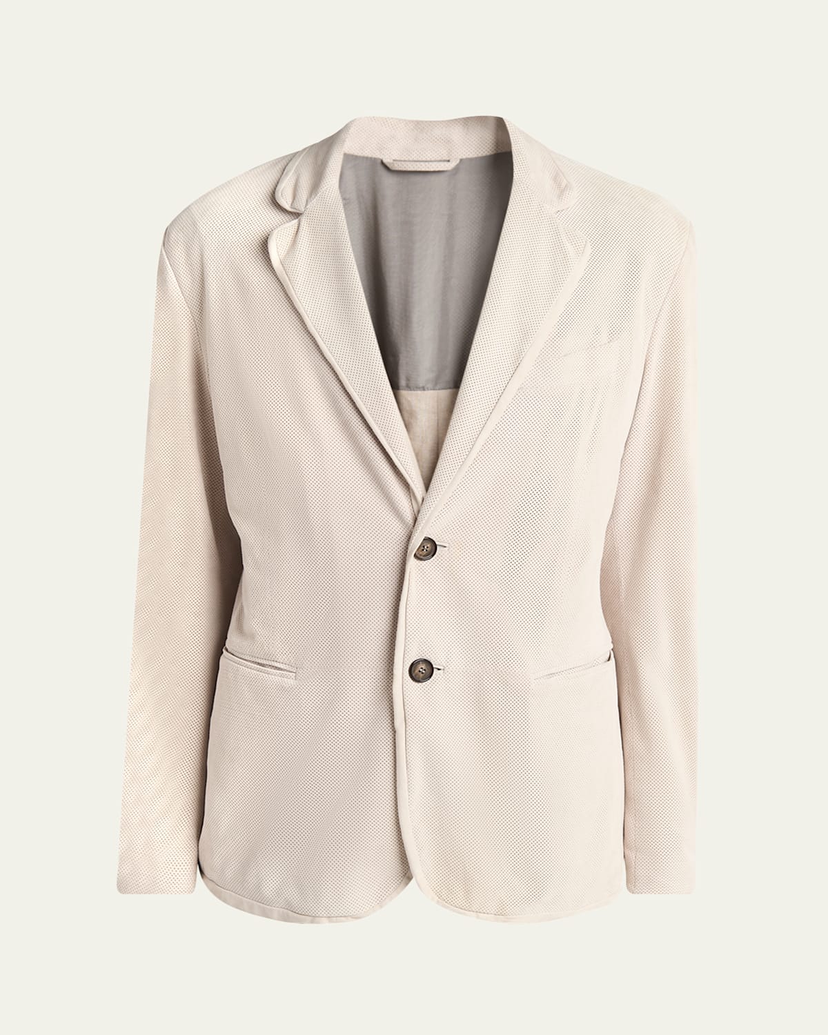 Men's Perforated Suede Sport Coat
