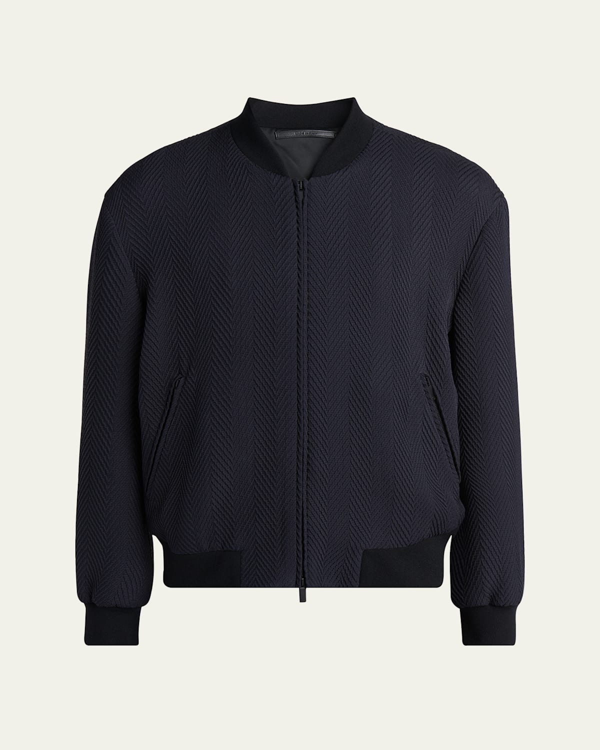 Men's Raised Chevron Bomber Jacket