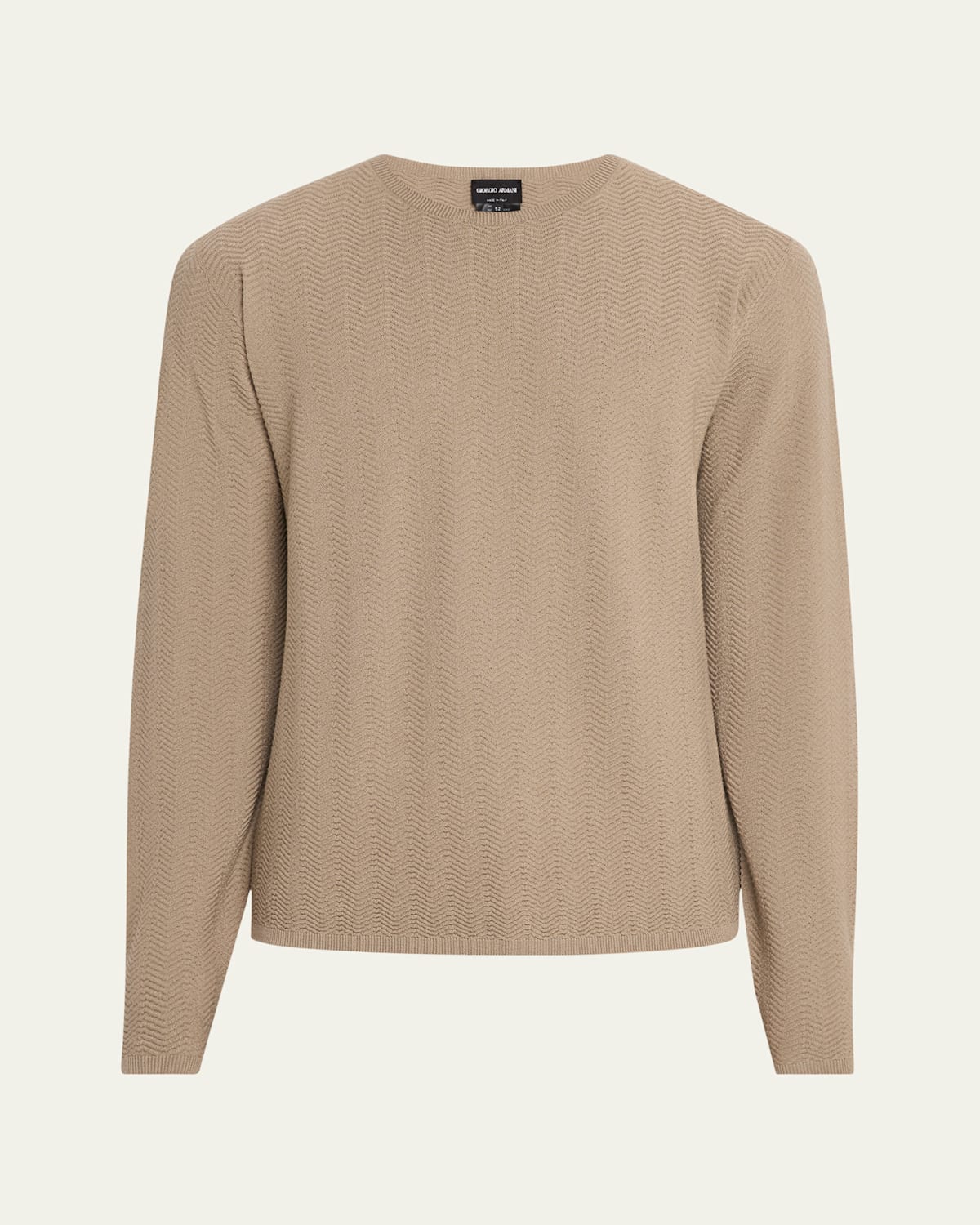 Men's Wool Chevron Crewneck Sweater