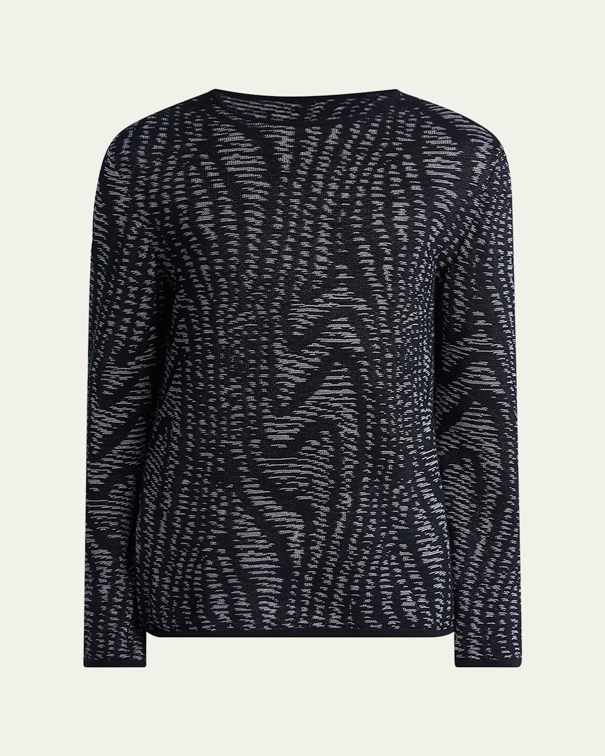 Men's Jacquard Swirl Crewneck Sweater