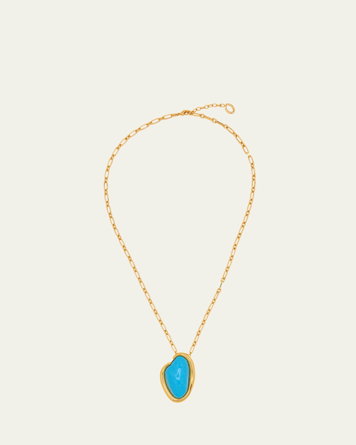 Resin O Pendant Necklace